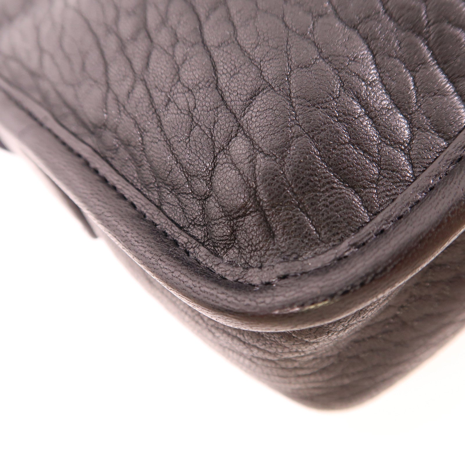 SAINT LAURENT 【激減優惠】羊皮皮革Niki Messenger Bag銀扣肩背袋