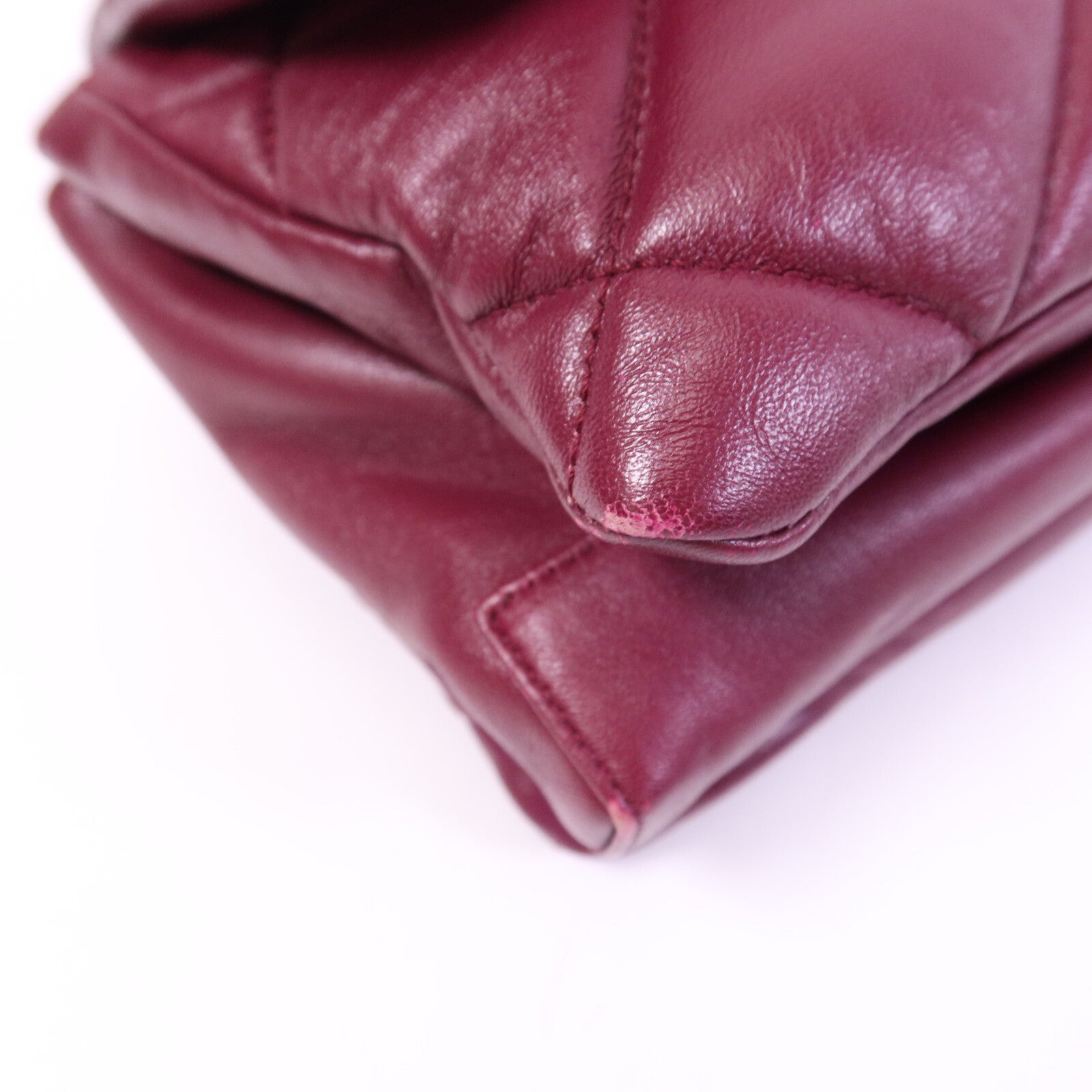Salvatore Ferragamo 羊皮皮革Chain Shoulder金扣鏈帶肩背袋