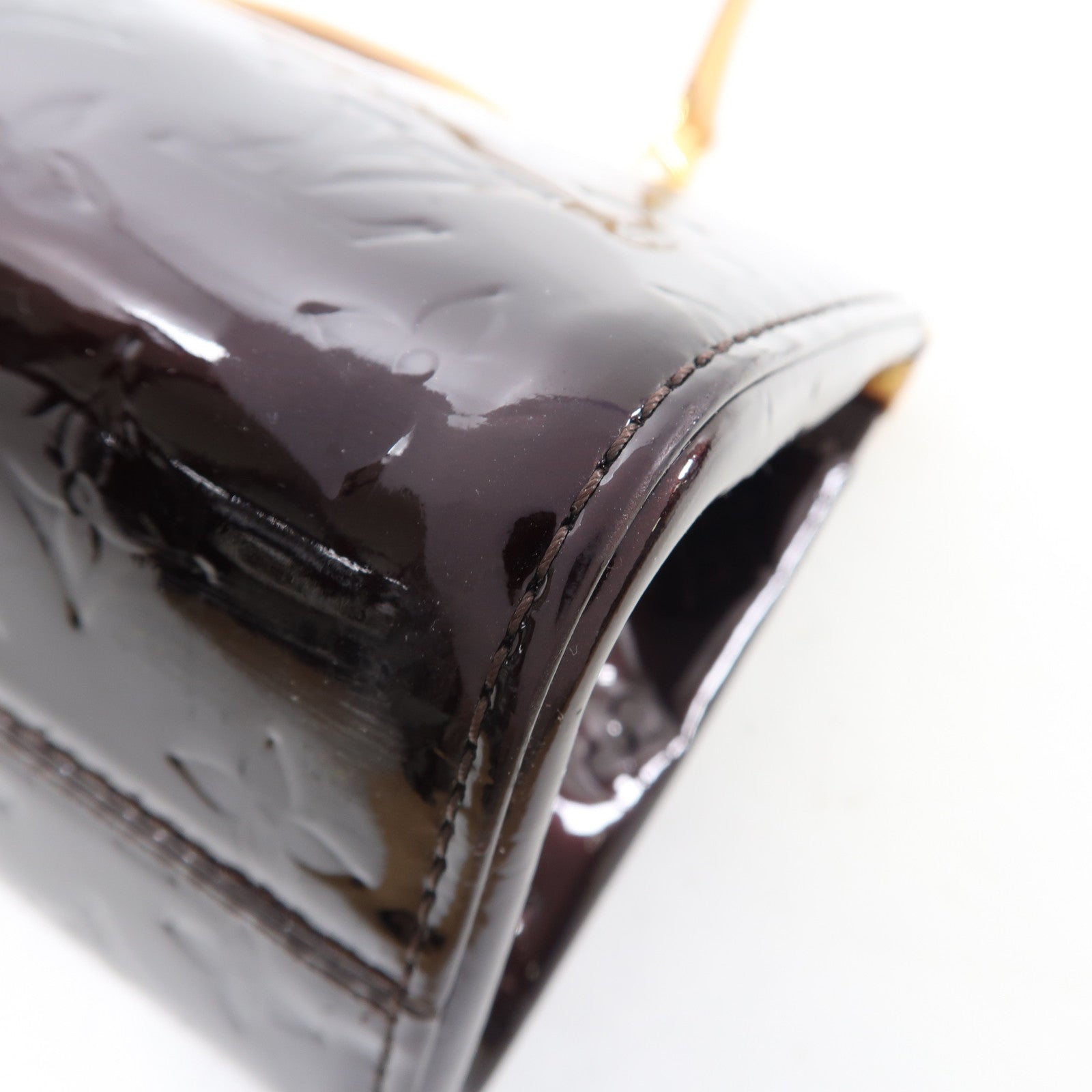 LOUIS VUITTON Monogram Vernis Roxbury Drive金扣手挽肩背兩用袋酒紅色