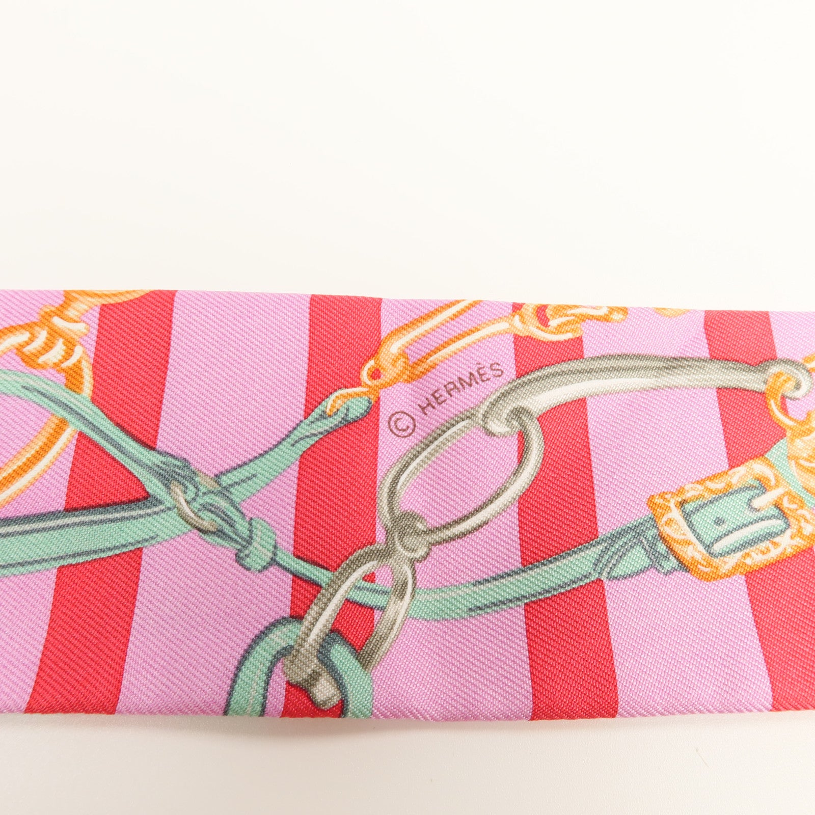 HERMES 【激減優惠】絲質Twilly絲巾