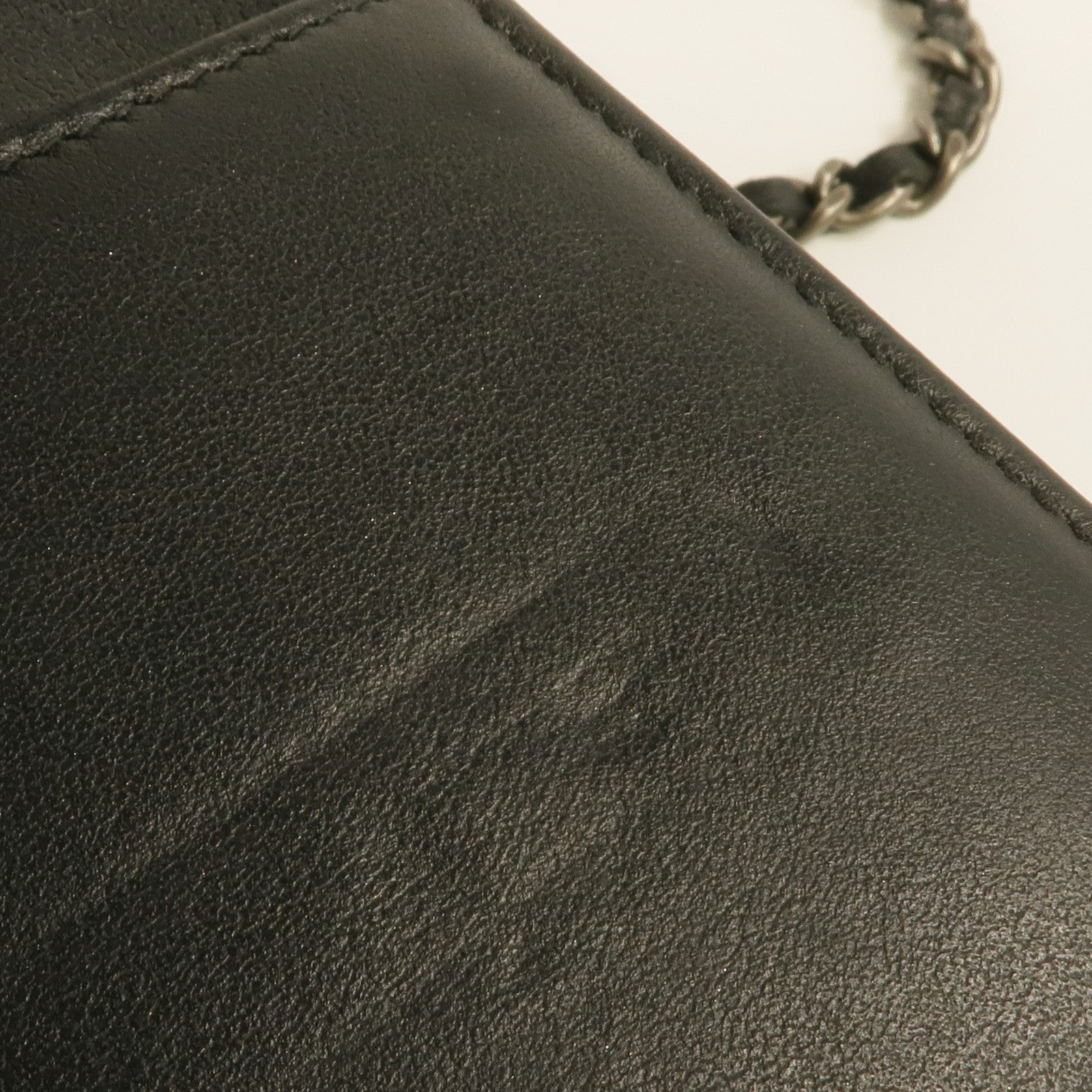 CHANEL 羊皮皮革WOC Wallet On Chain金扣鏈帶肩背袋