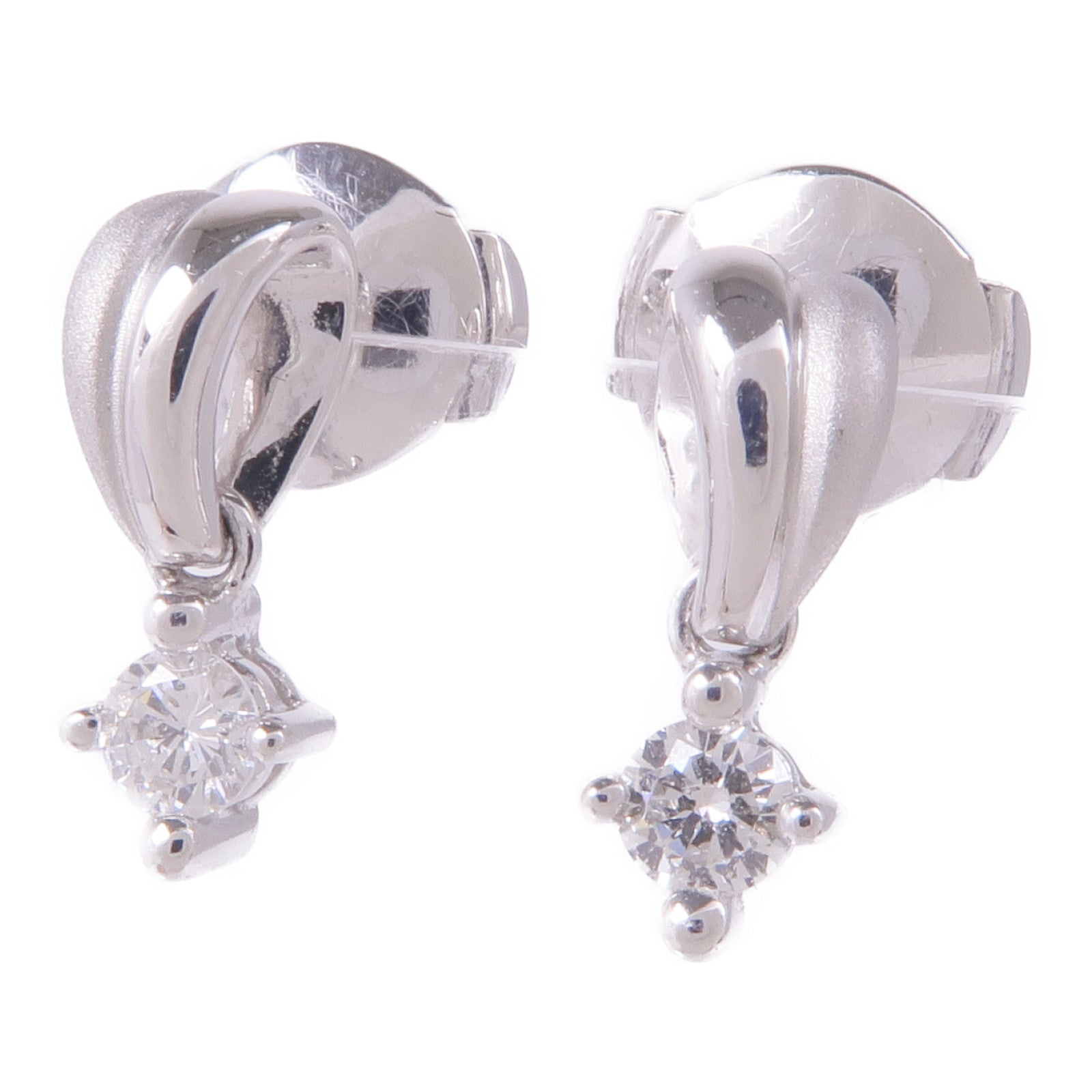 JEWELRY PT900鉑金/18K白金Diamond Earrings鑽石耳環