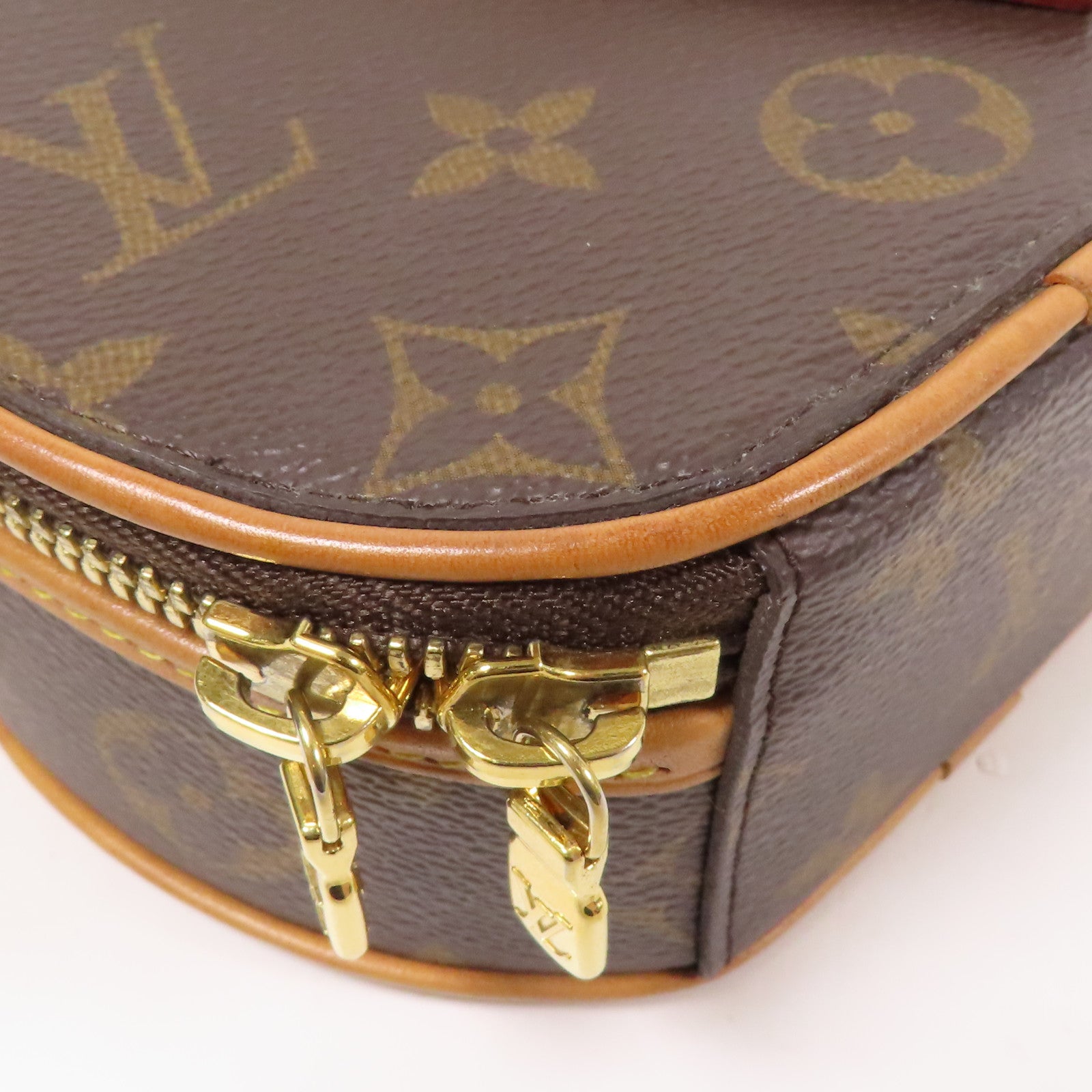 LOUIS VUITTON 【激減優惠】Monogram Mini Boite Chapeau金扣手挽肩背兩用袋棕色