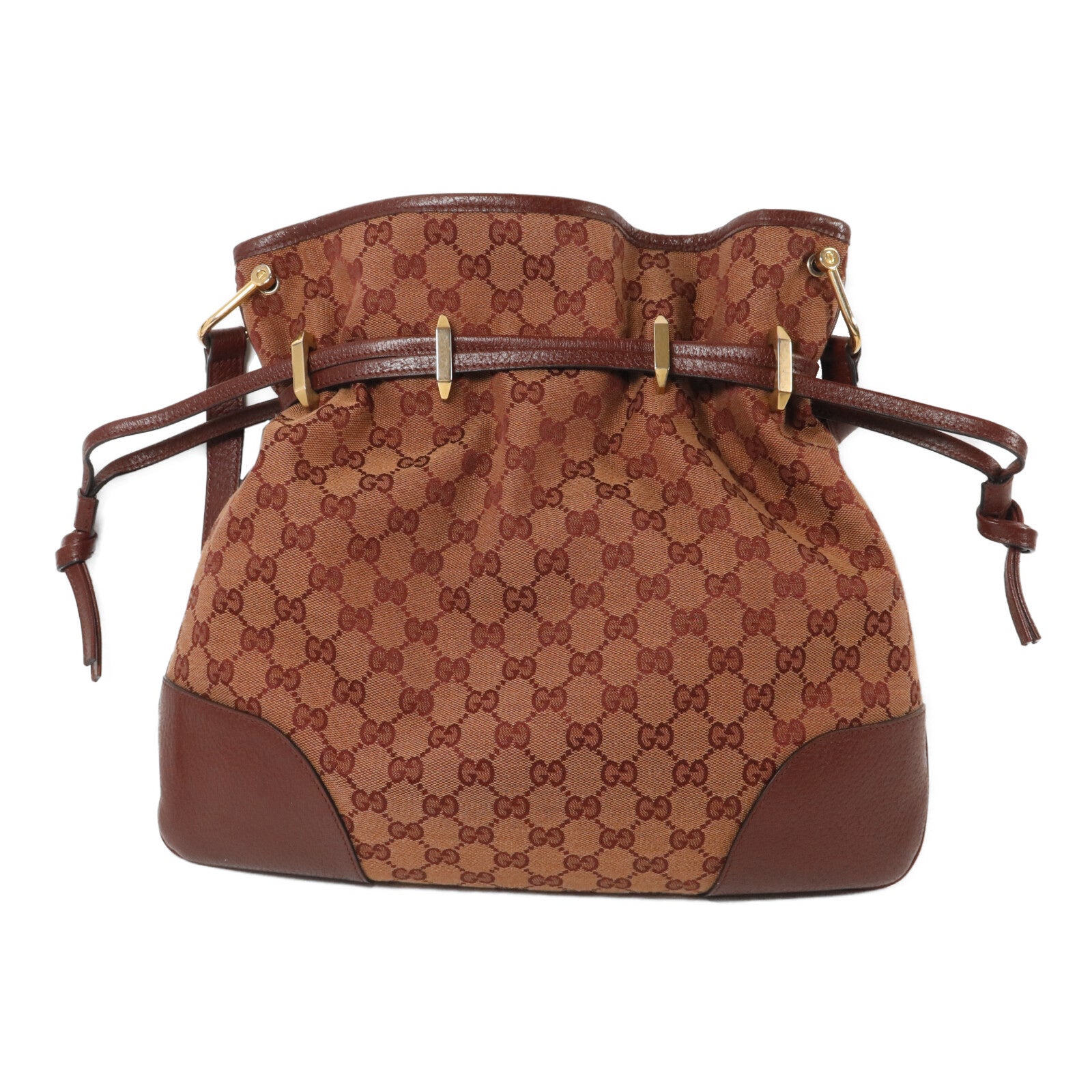 GUCCI 帆布Horsebit 1955肩背袋