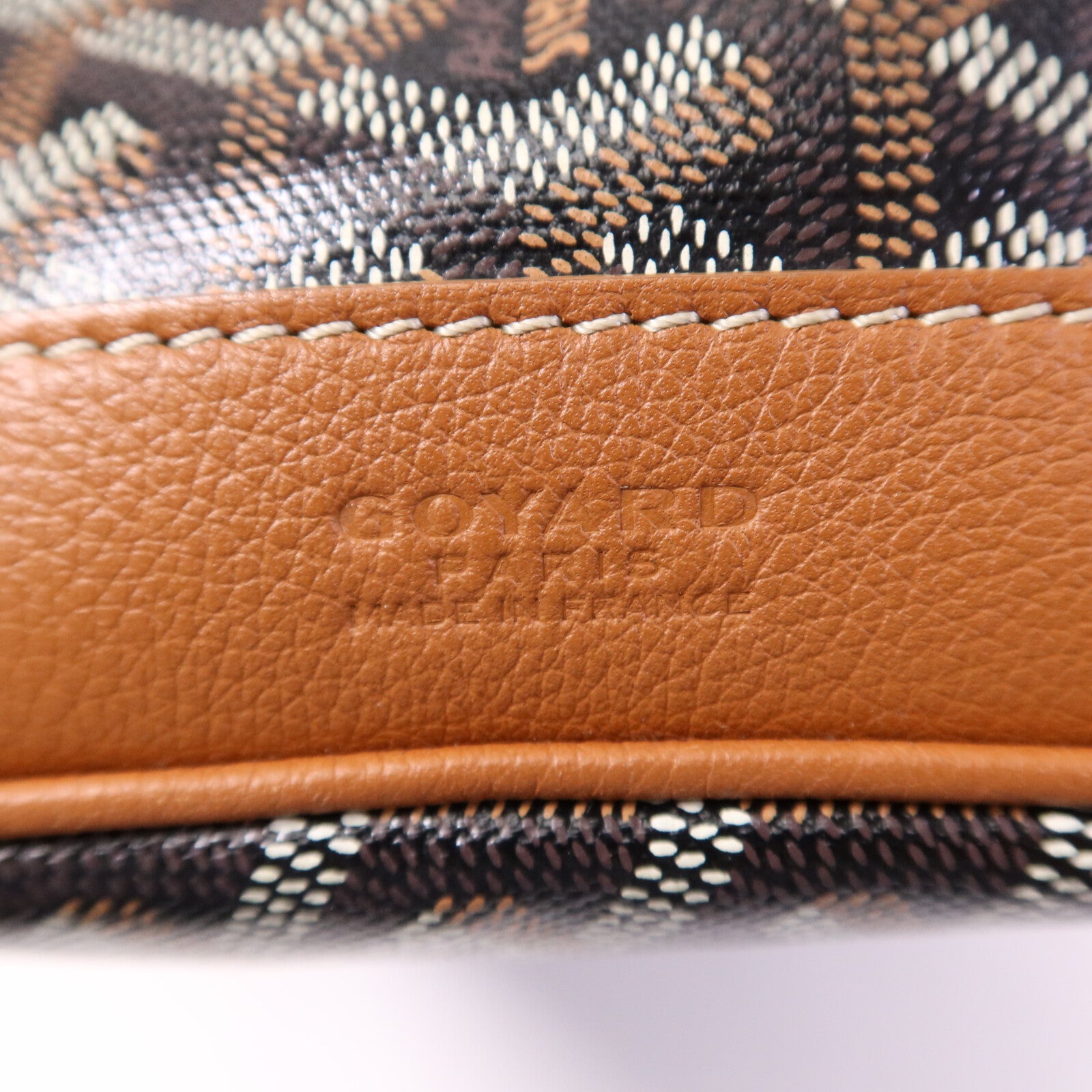 GOYARD 【激減優惠】塗層帆布Petit Flot Bucket銀扣肩背袋
