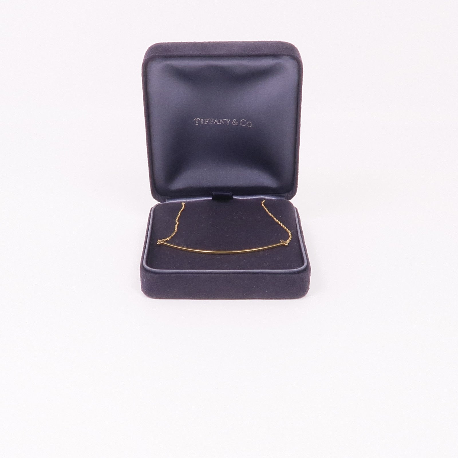 TIFFANY＆CO 18K黃金T Smile Pendant項鍊