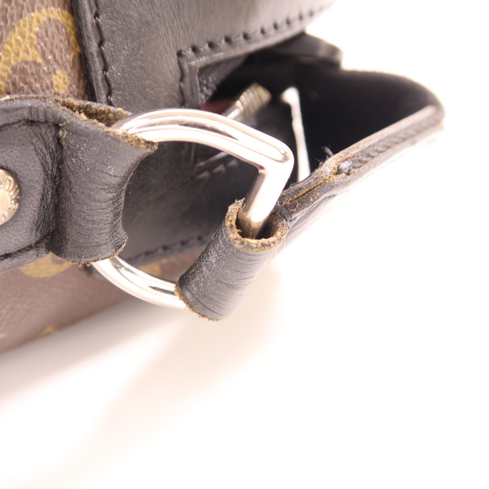 LOUIS VUITTON Monogram Macassar Torres銀扣肩背袋