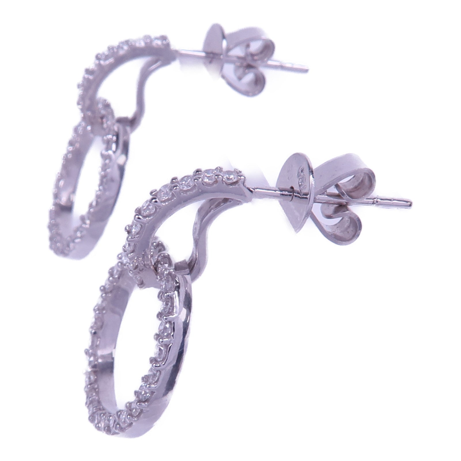 JEWELRY 18K白金Diamond Earrings鑽石耳環