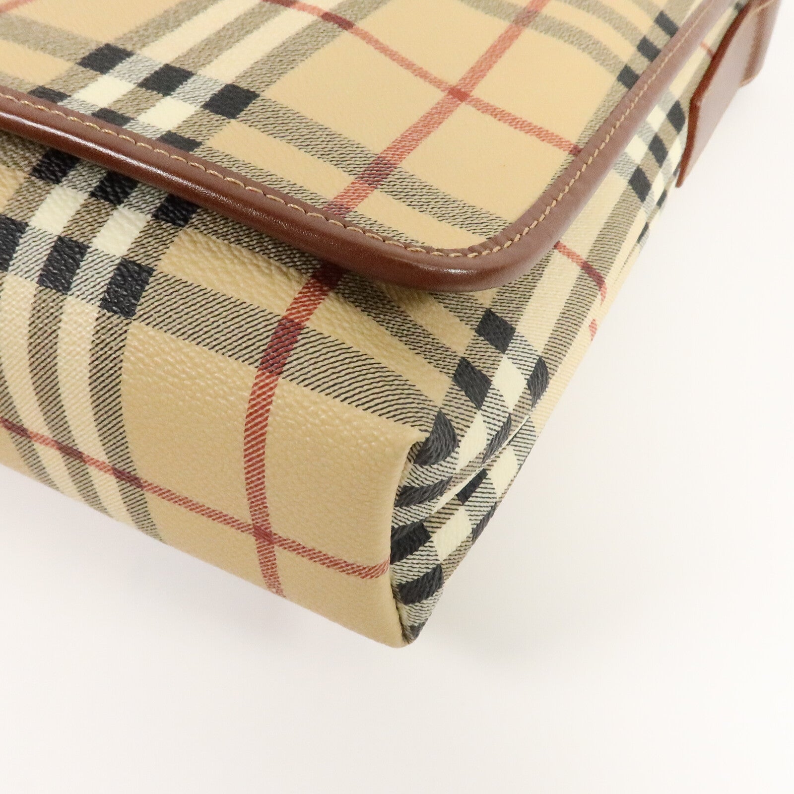 BURBERRY 塗層帆布Shoulder Bag肩背袋