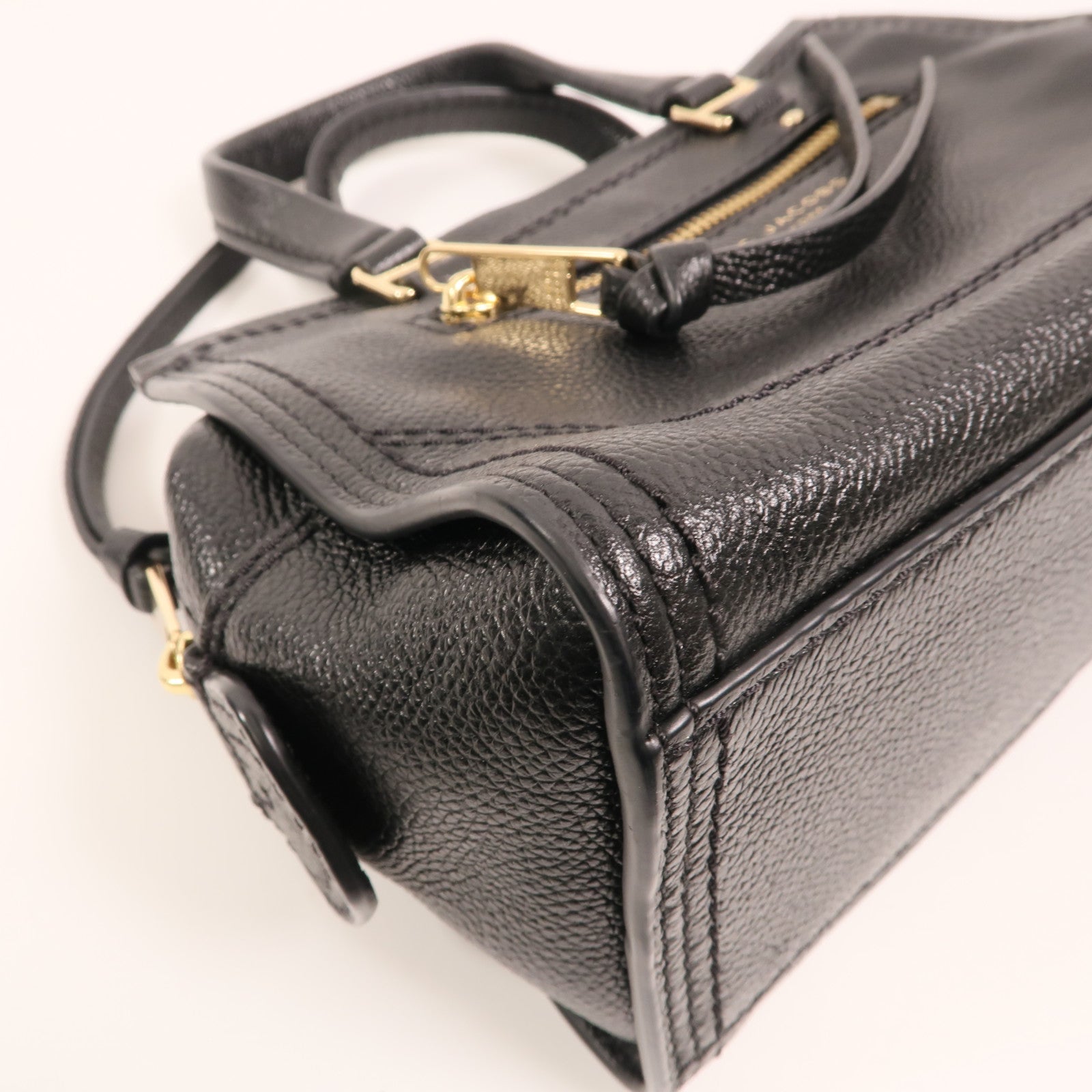 MARC JACOBS 牛皮皮革Mini Cruiser金扣手挽肩背兩用袋