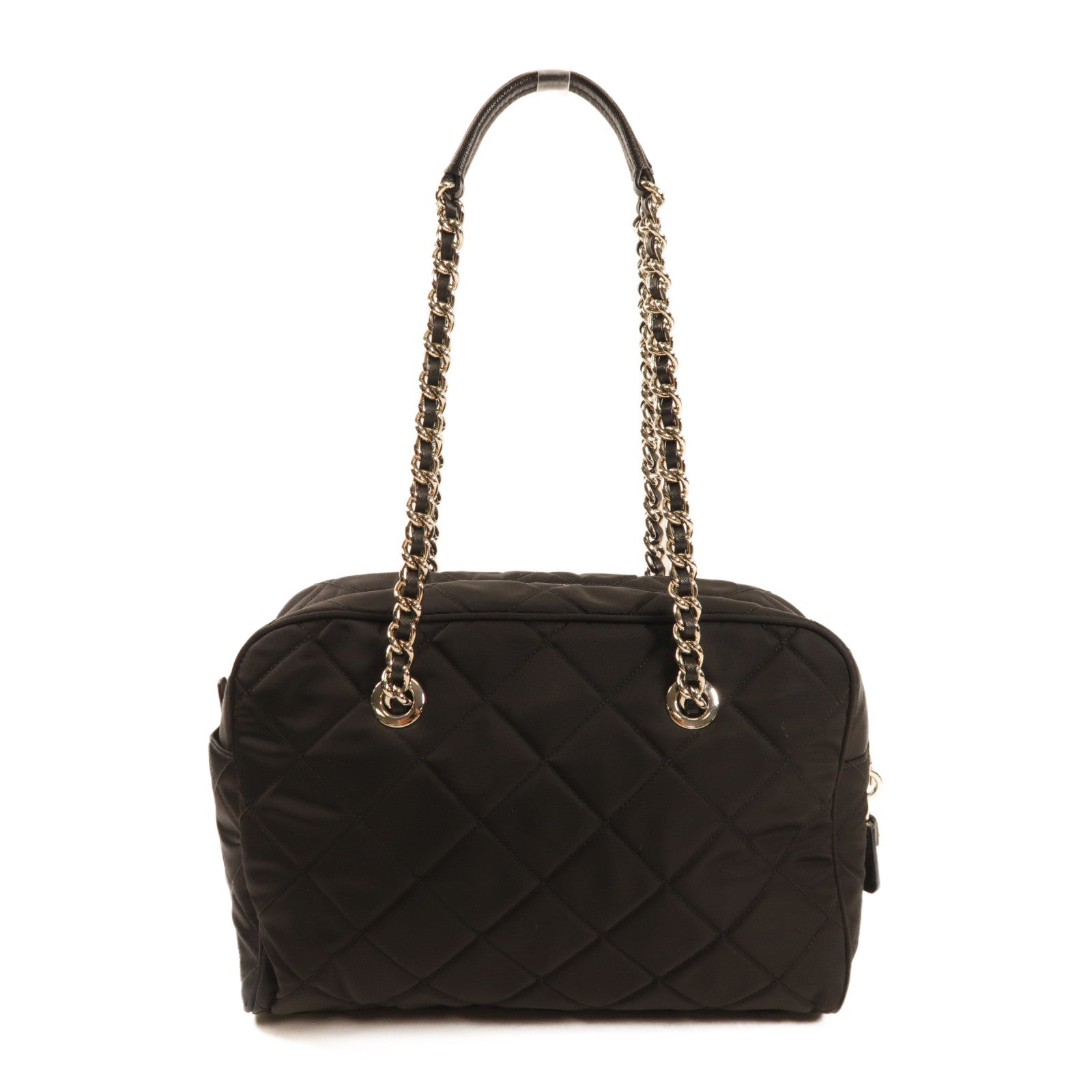 PRADA 尼龍Shoulder Bag銀扣肩背袋