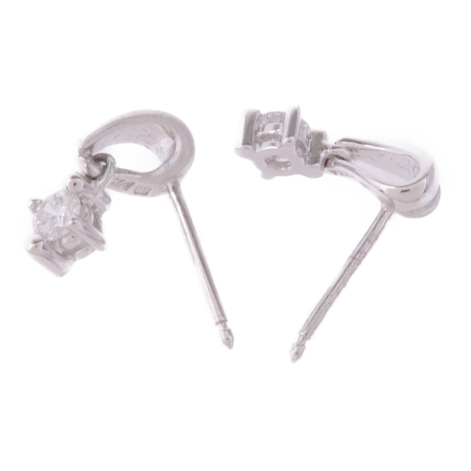 JEWELRY PT900鉑金/18K白金Diamond Earrings鑽石耳環