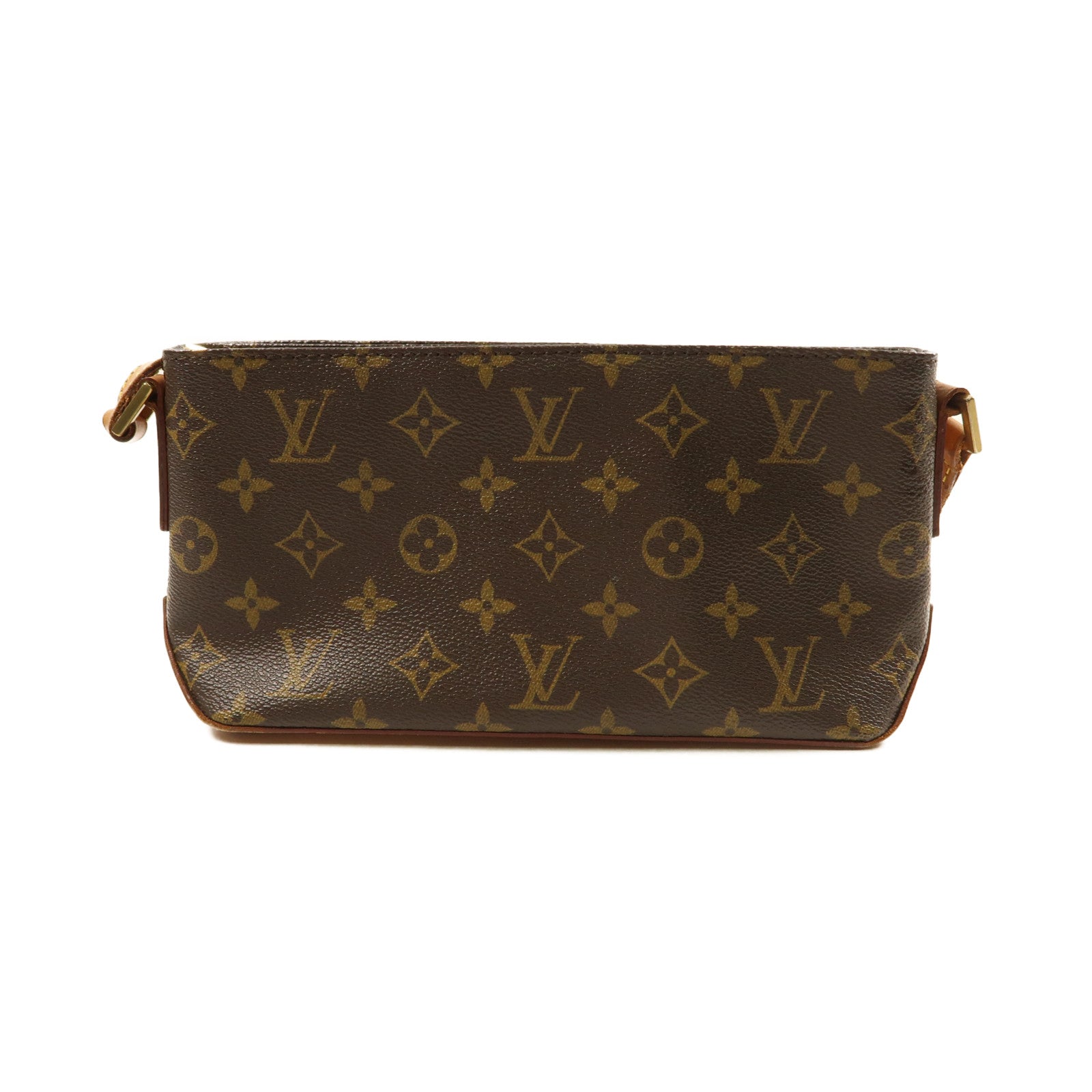 LOUIS VUITTON Monogram Trotteur金扣肩背袋啡色