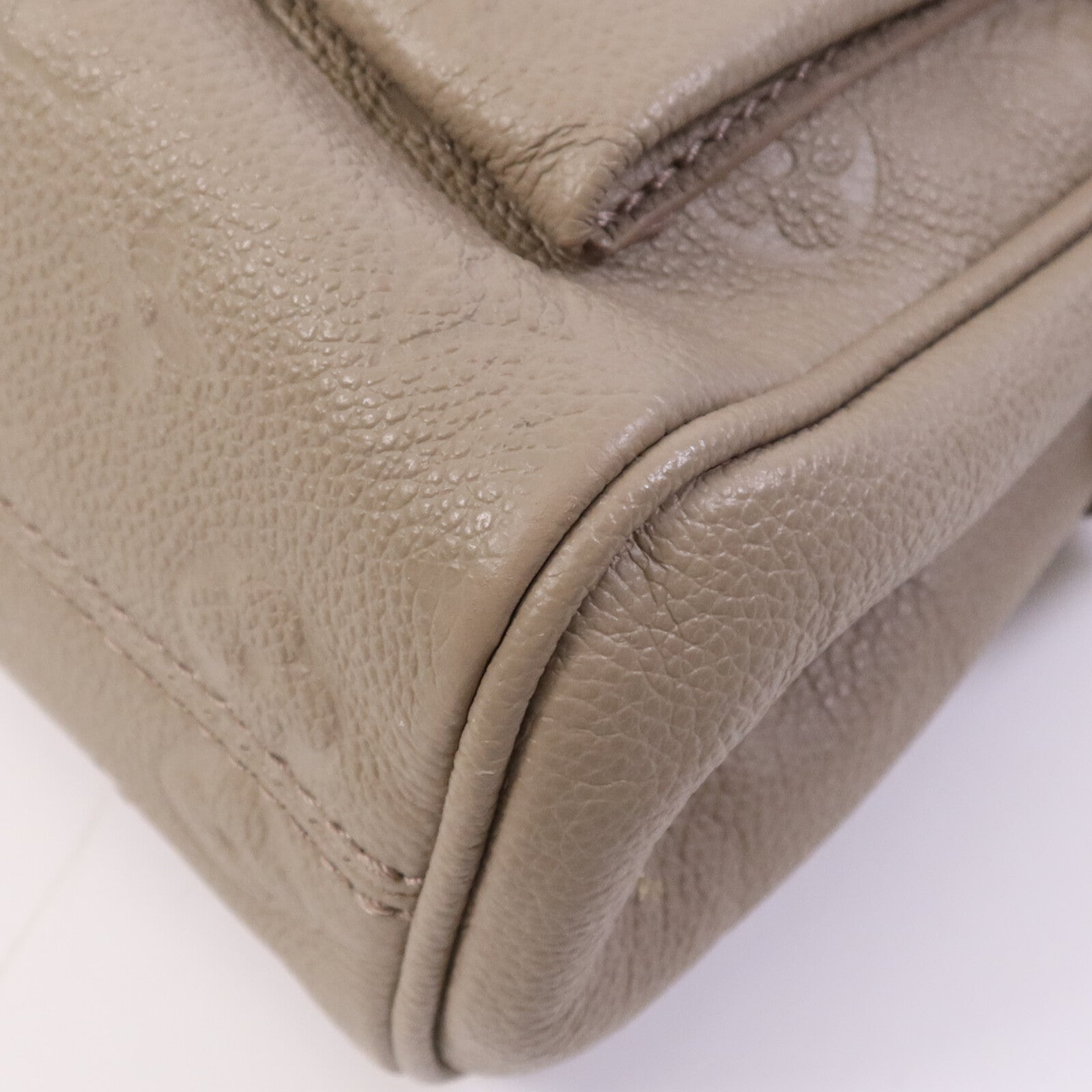 LOUIS VUITTON Monogram Empreinte Anytime Flat Bag金扣鏈帶肩背袋