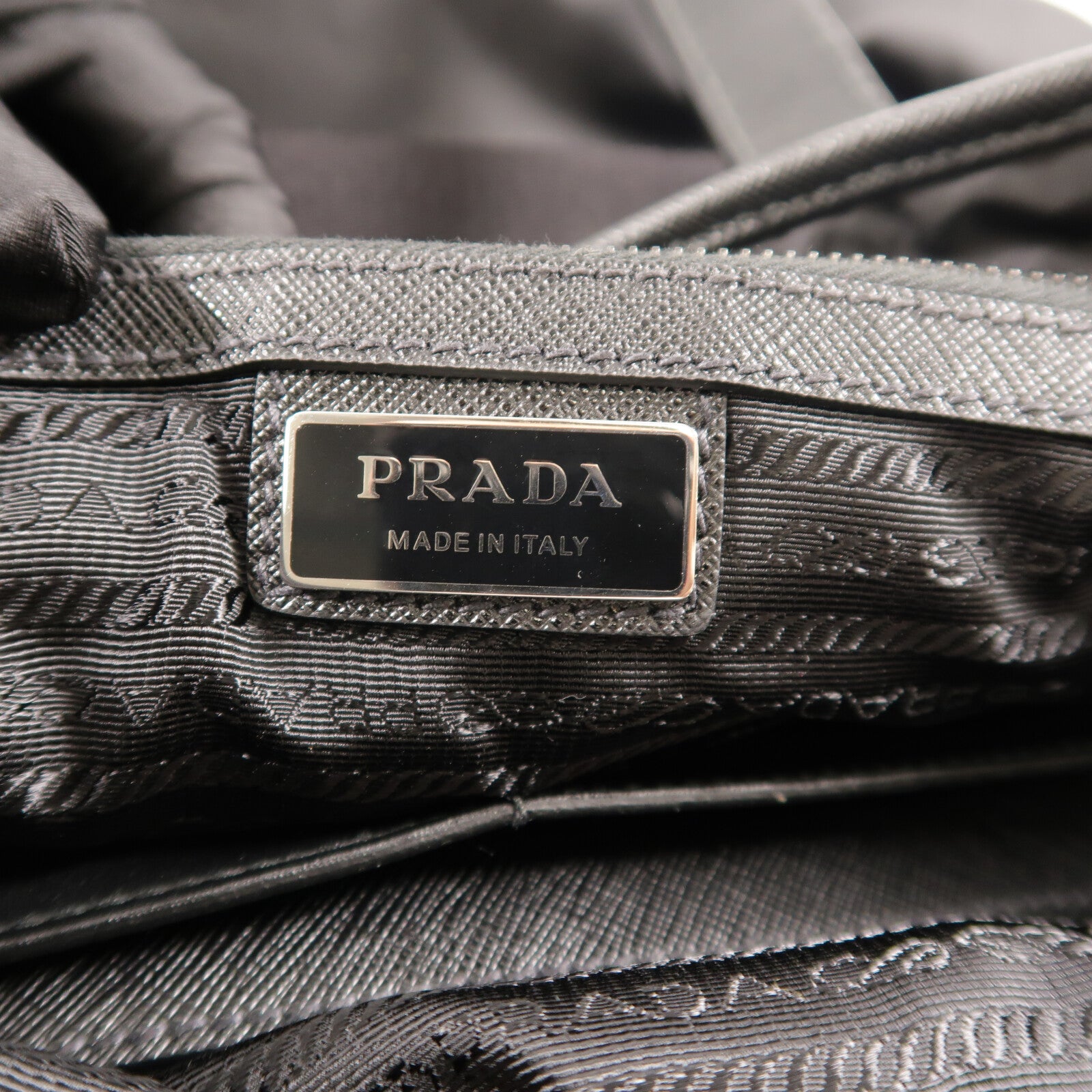 PRADA 尼龍/Saffiano皮革Tote Bag手挽肩背兩用袋