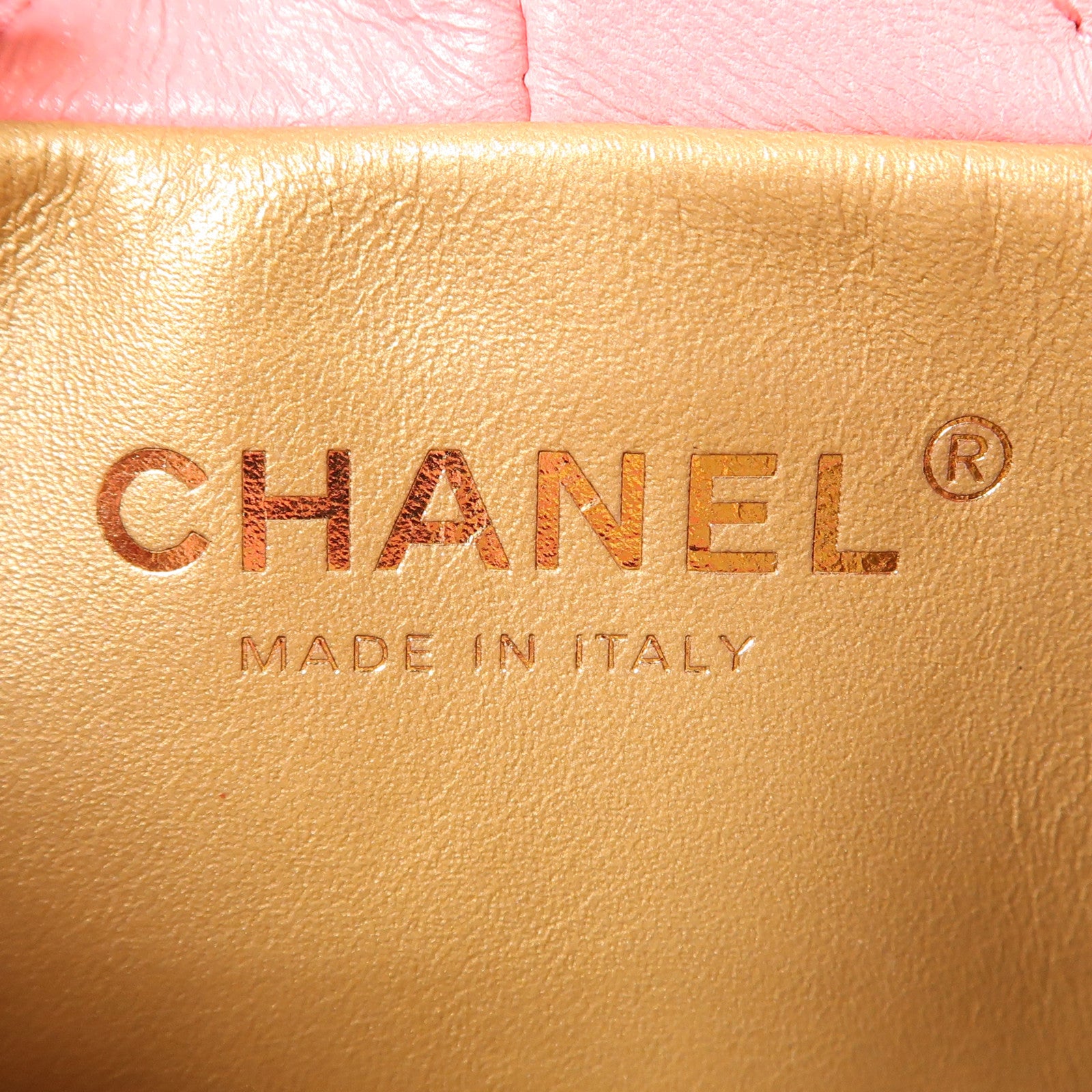 CHANEL 羊皮皮革Chain Shoulder金扣鏈帶肩背袋