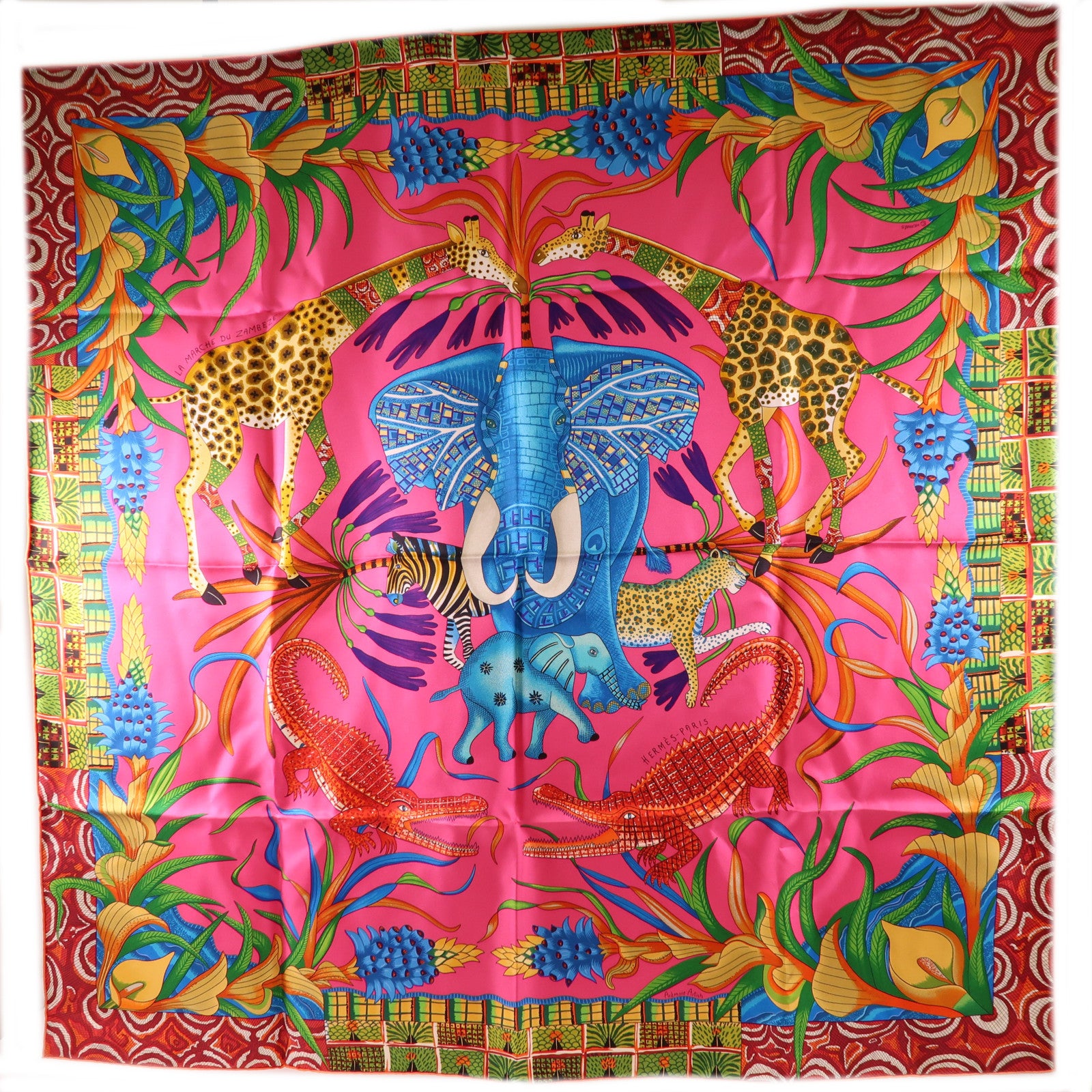 HERMES 絲質Scarf 90X90絲巾