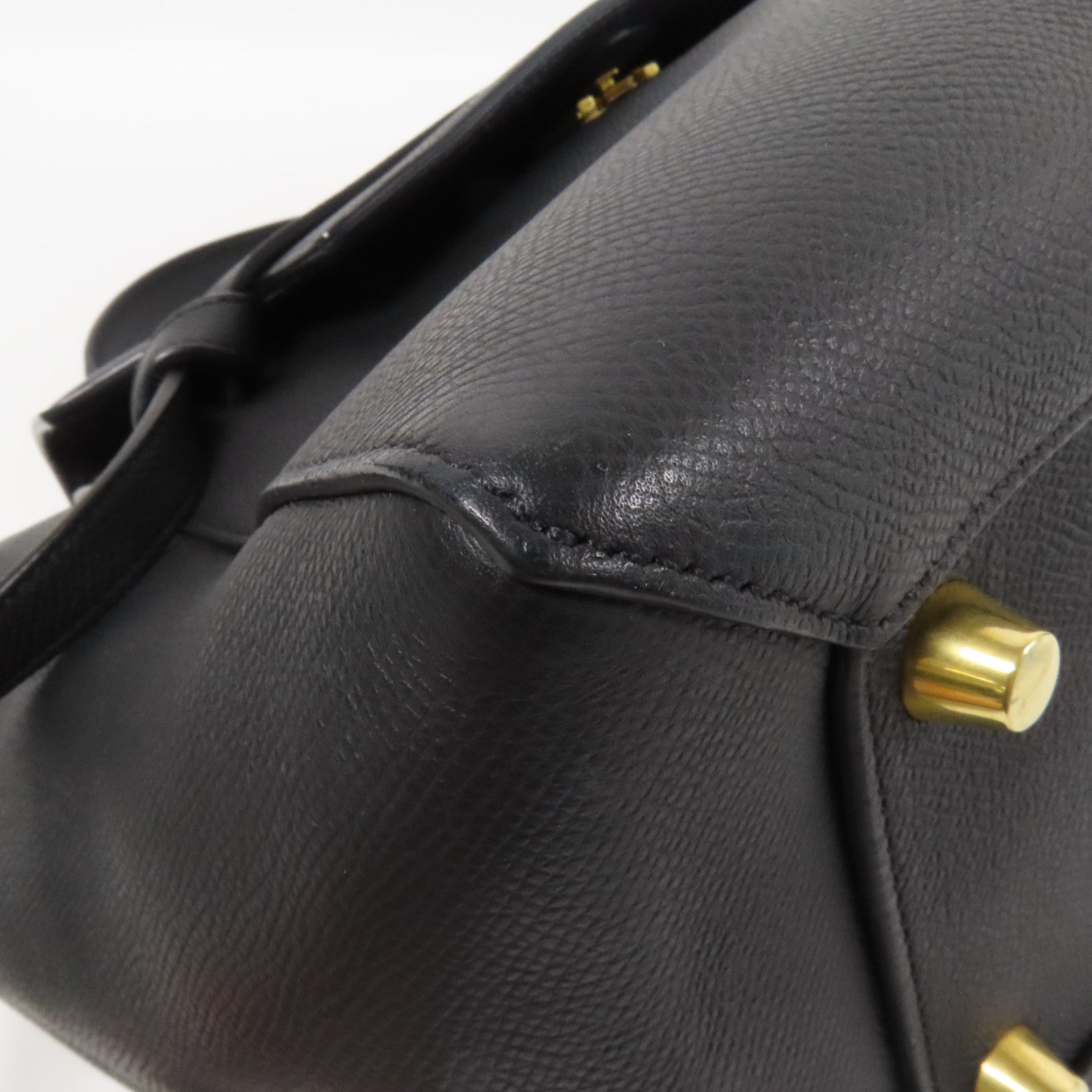 CELINE 牛皮皮革Mini Belt Bag金扣手挽肩背兩用袋