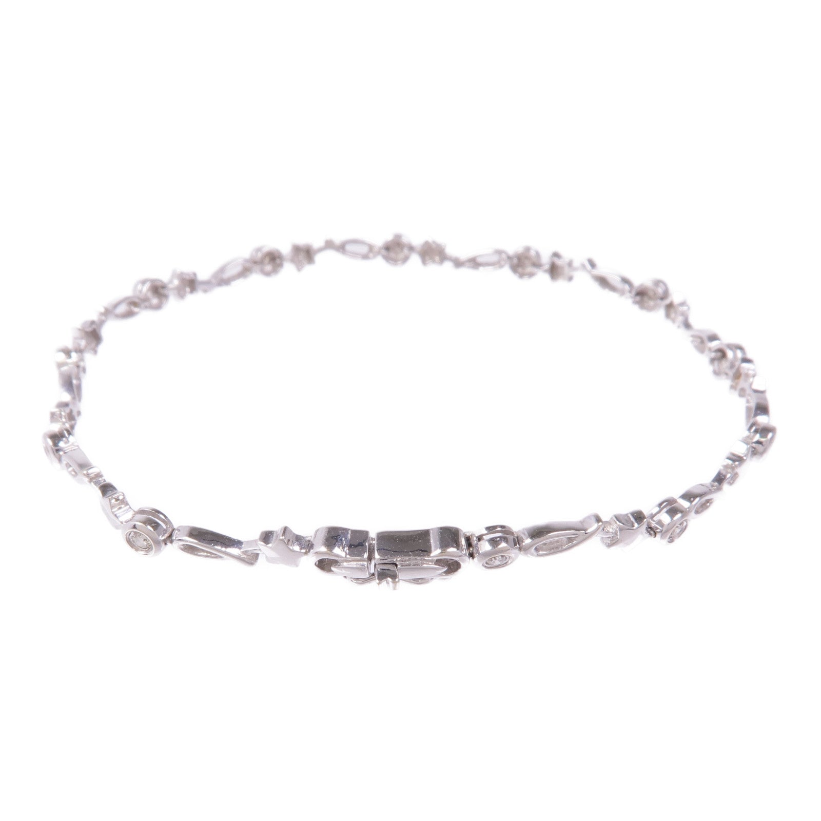 JEWELRY Diamond Bracelet 18K White Gold