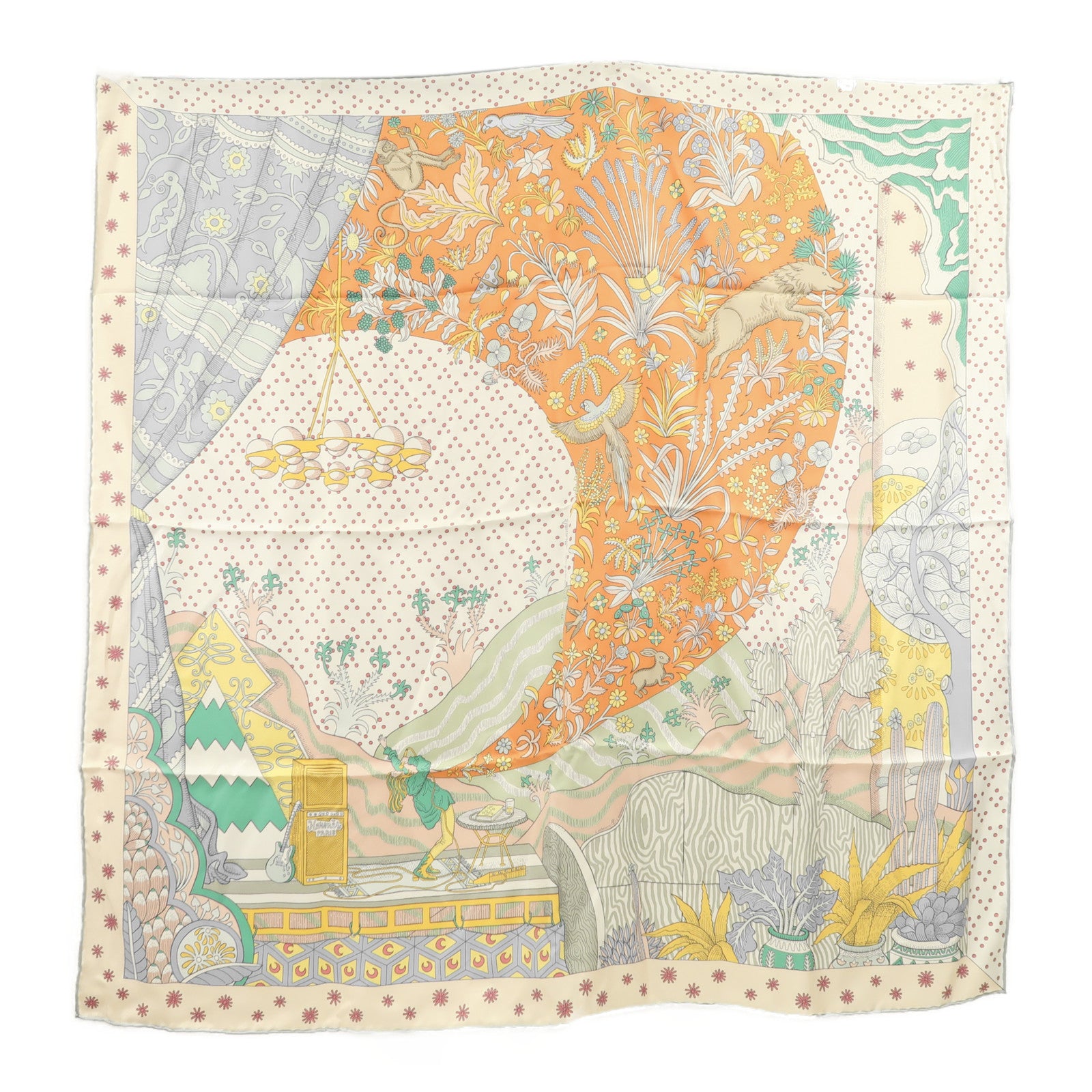 HERMES 絲質Scarf 90X90絲巾