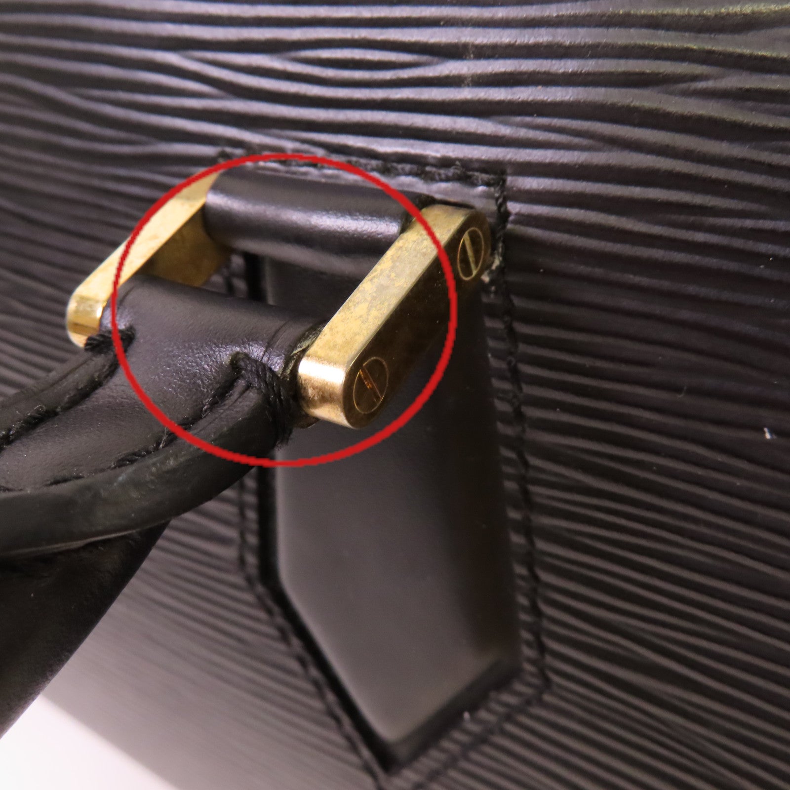 LOUIS VUITTON 【激減優惠】Epi Jasmin Handbag金扣手挽袋黑色