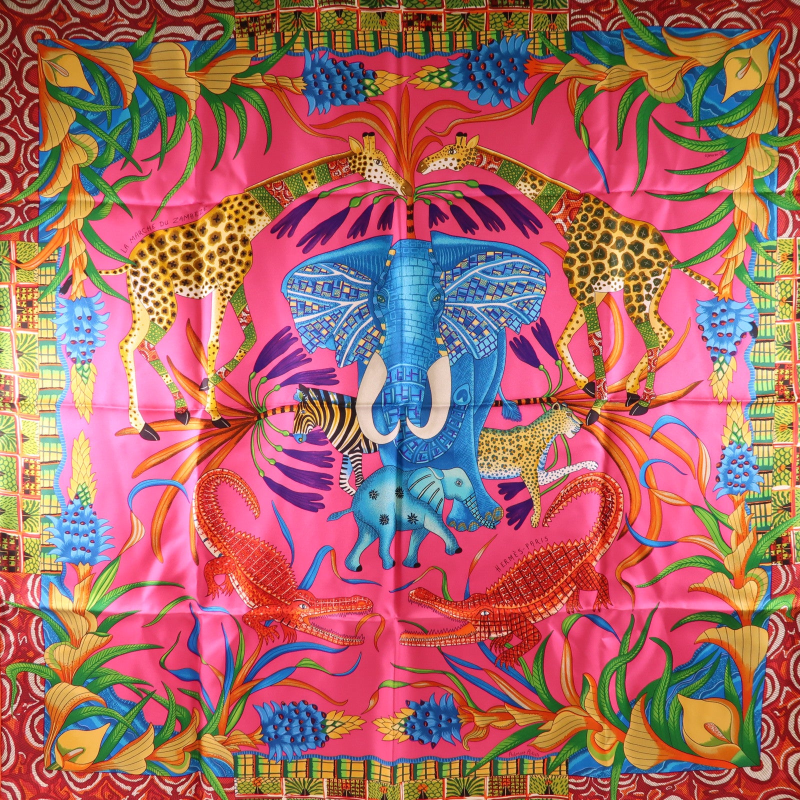 HERMES 絲質Scarf 90X90絲巾