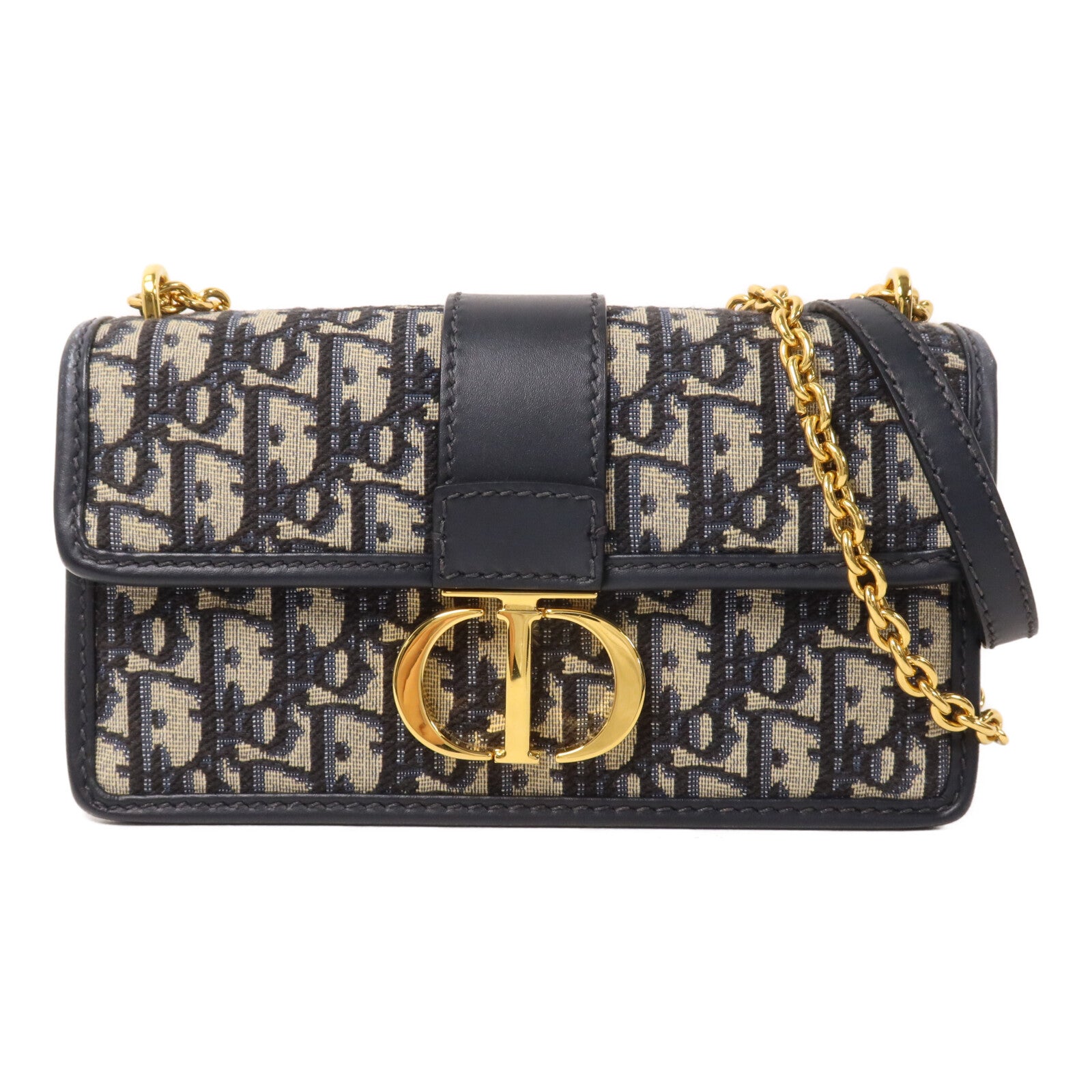 Dior 帆布30 Montaigne East-West With Chain鏈帶肩背袋