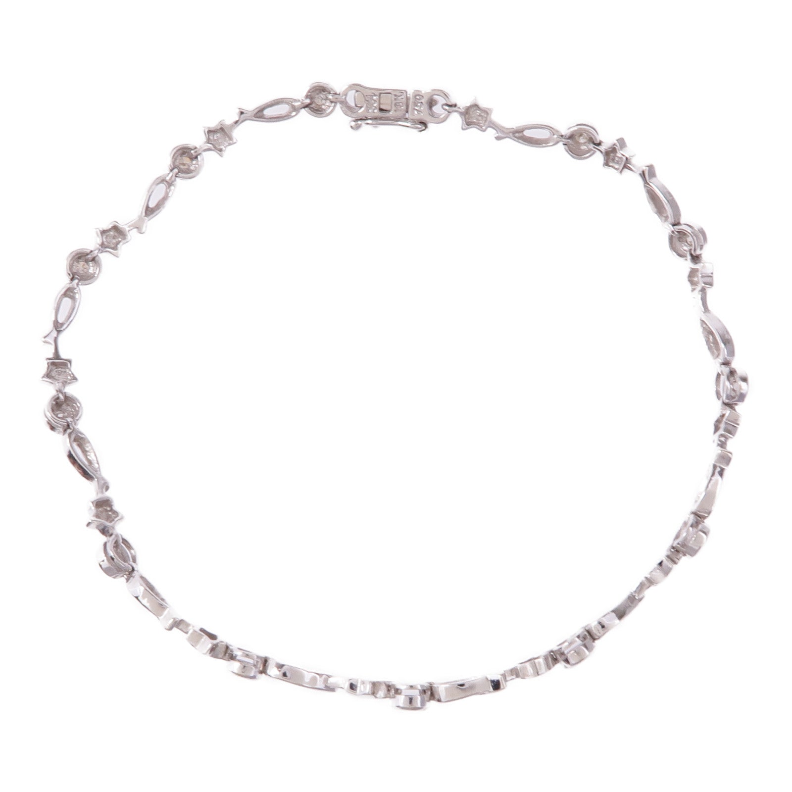 JEWELRY Diamond Bracelet 18K White Gold