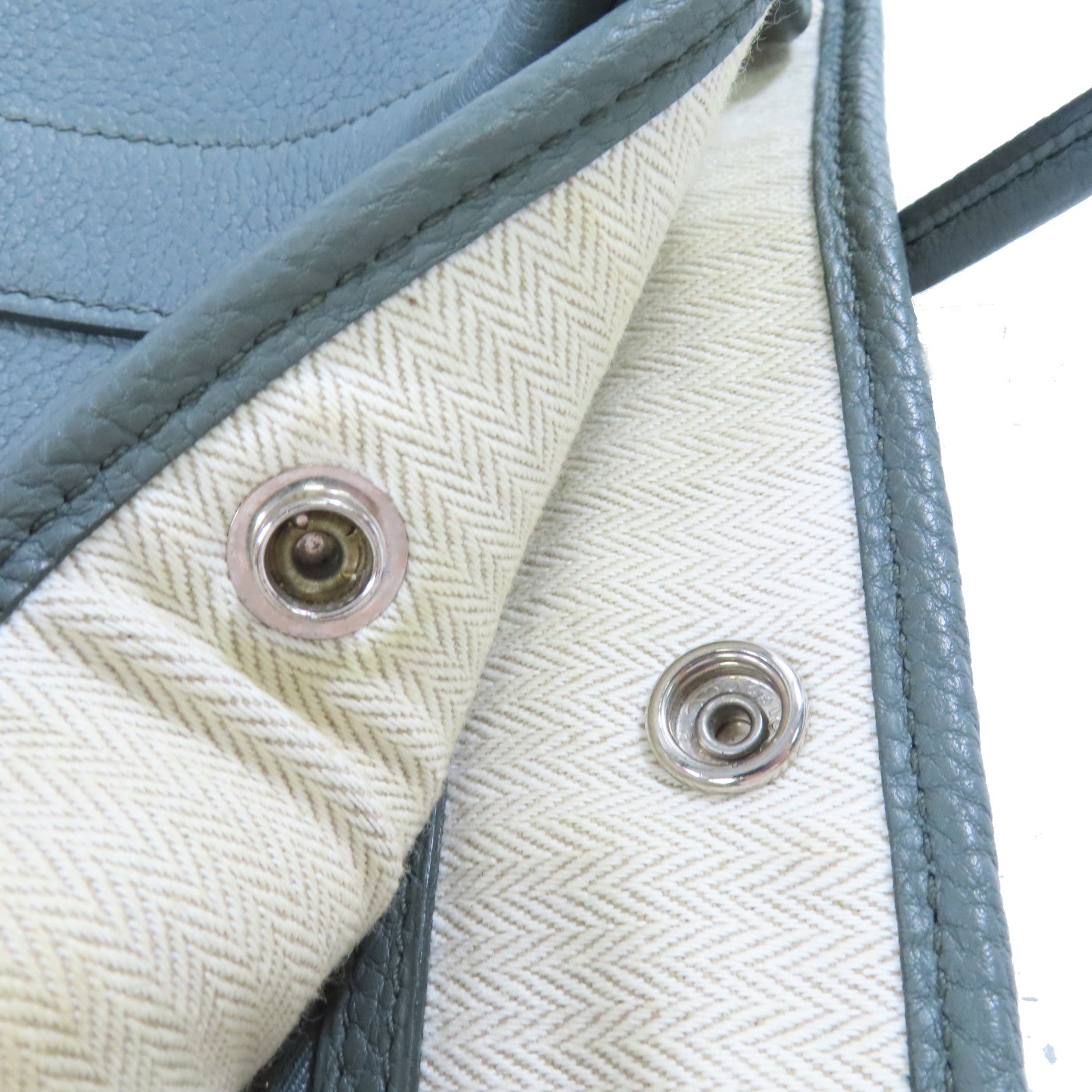 HERMES Negonda皮革Garden Party TPM Tote Bag銀扣手挽袋63 Vert Amande杏仁綠色
