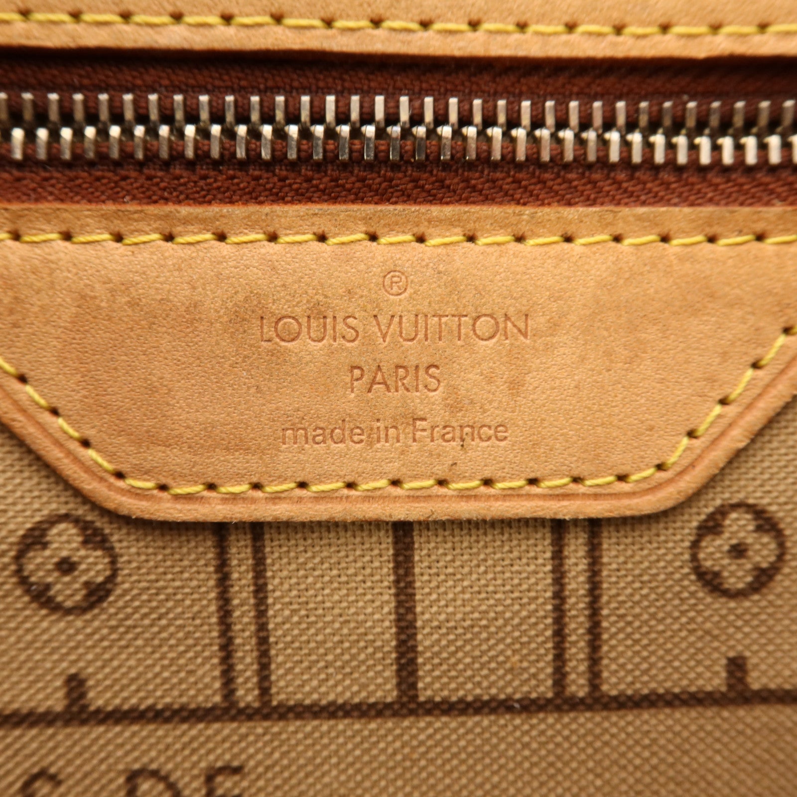 LOUIS VUITTON Monogram Neverfull MM金扣手挽袋