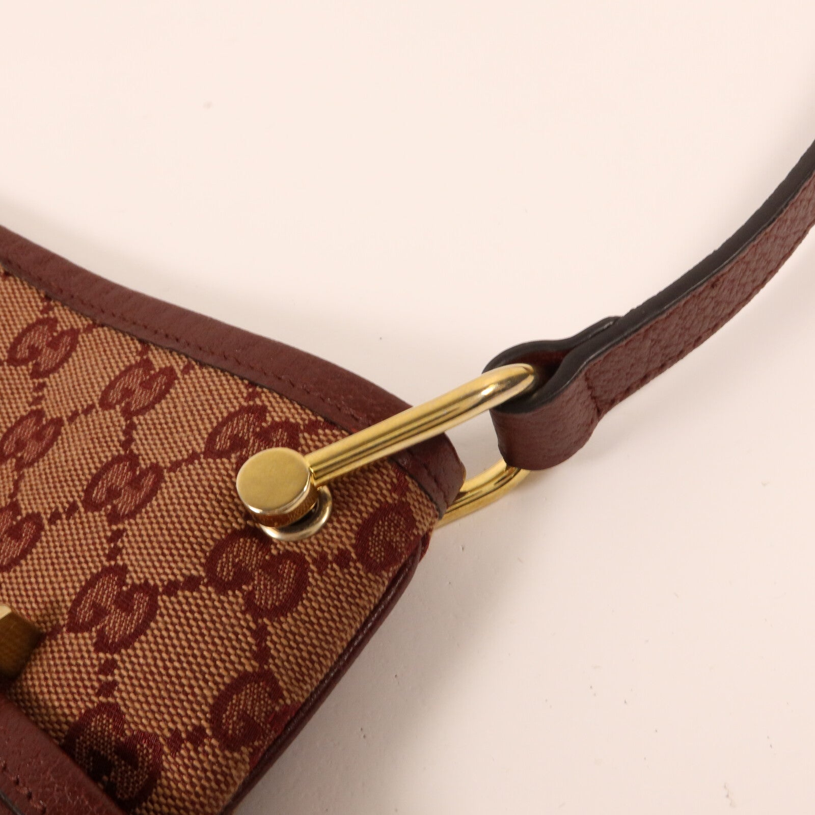 GUCCI 帆布Horsebit 1955肩背袋