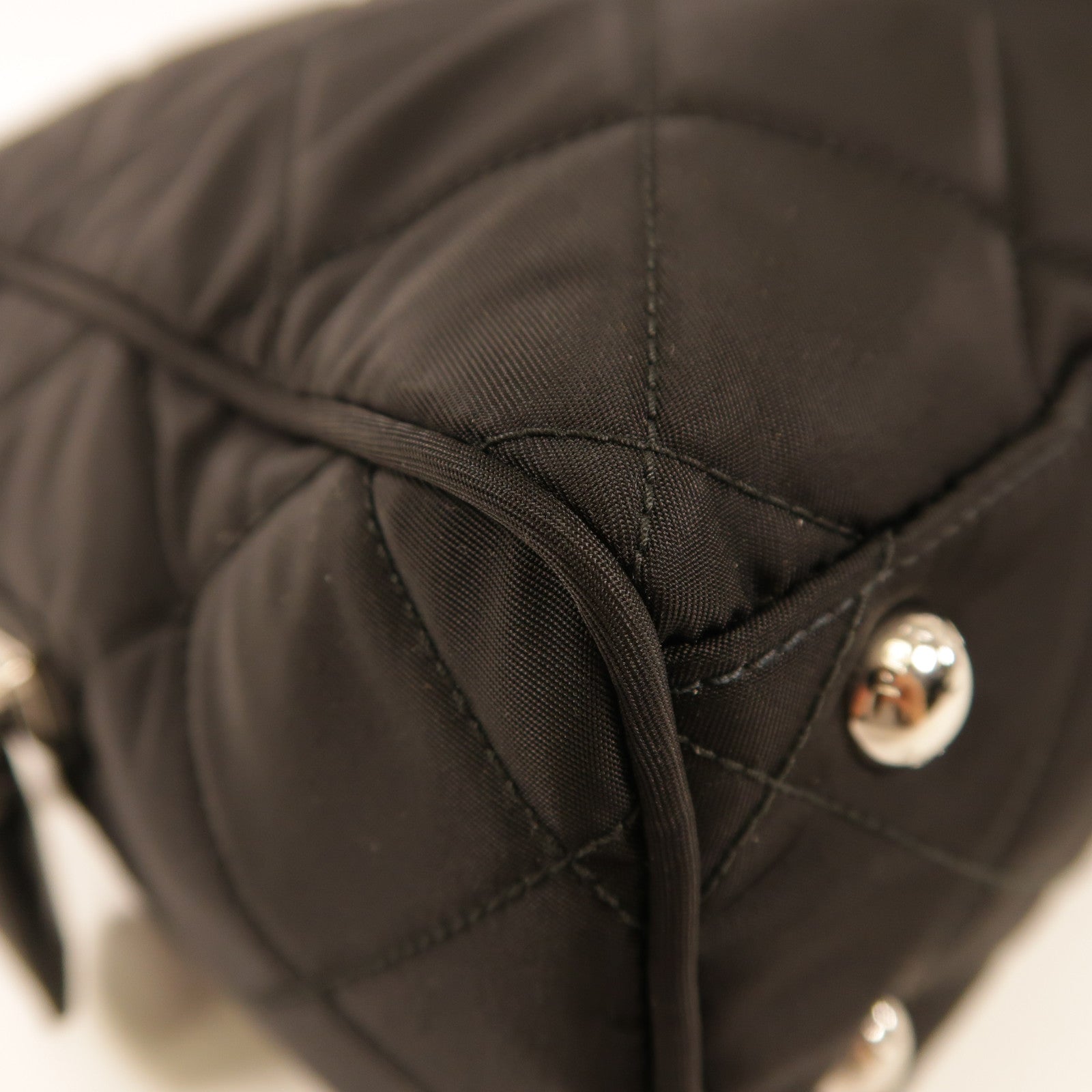 PRADA 尼龍Shoulder Bag銀扣肩背袋
