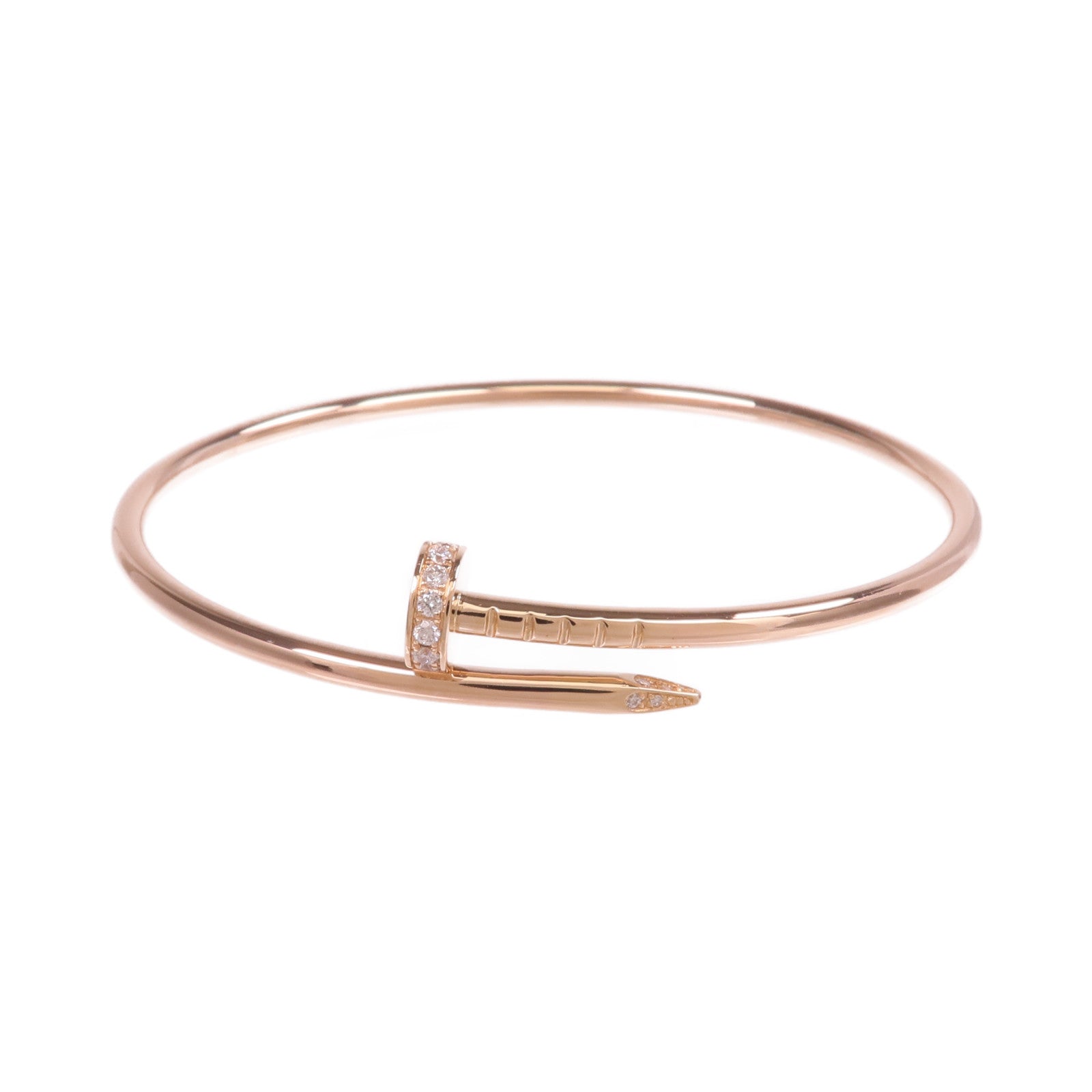 CARTIER 18K玫瑰金Juste un Clou Small Model鑽石手鐲Cartier#16