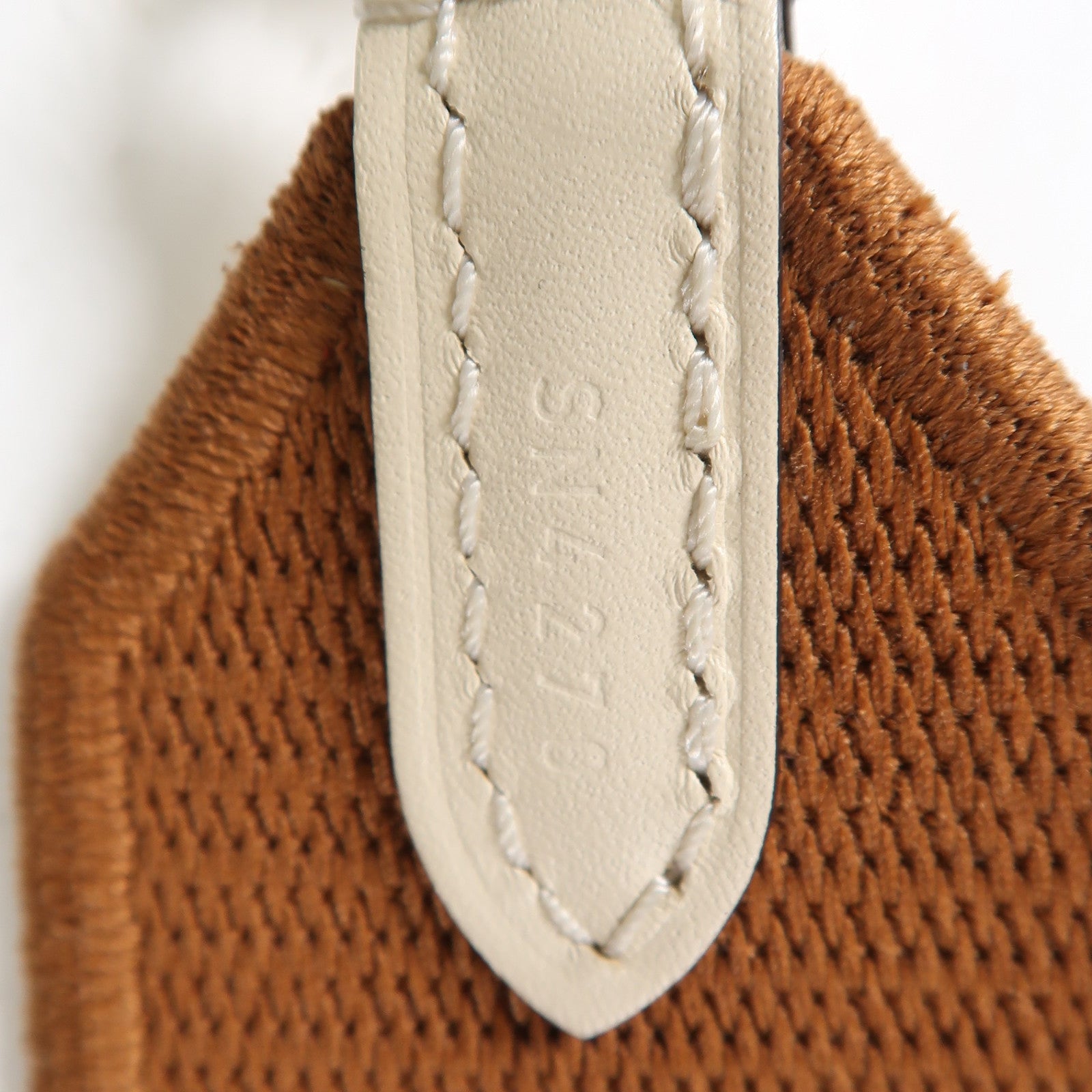 LOUIS VUITTON 帆布Shoulder Strap銀扣肩背帶啡色/米色