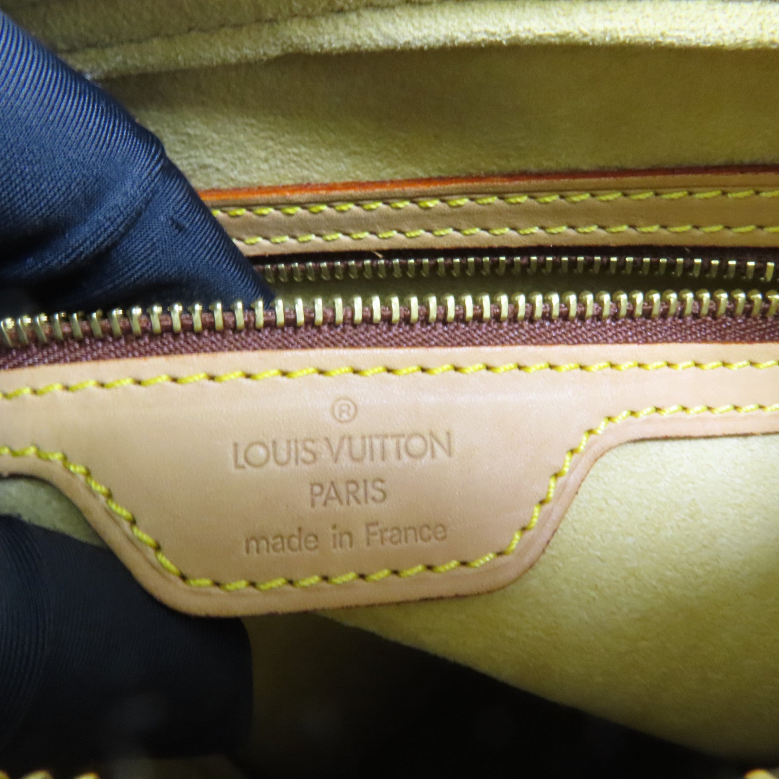 LOUIS VUITTON Monogram Looping MM金扣肩背袋棕色