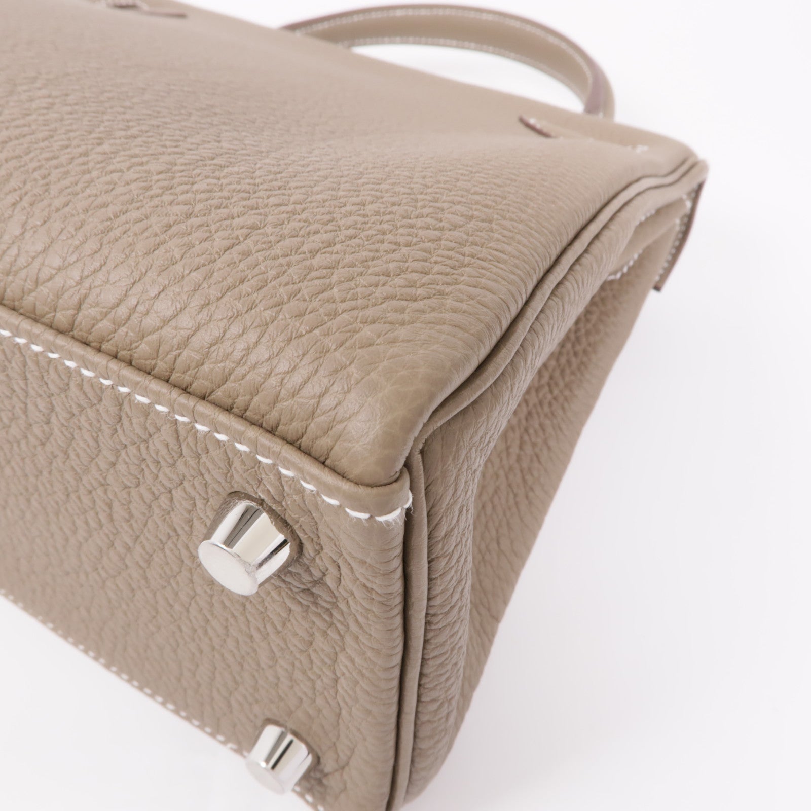 HERMES 【激減優惠】Togo皮革Kelly 25銀扣手挽肩背兩用袋