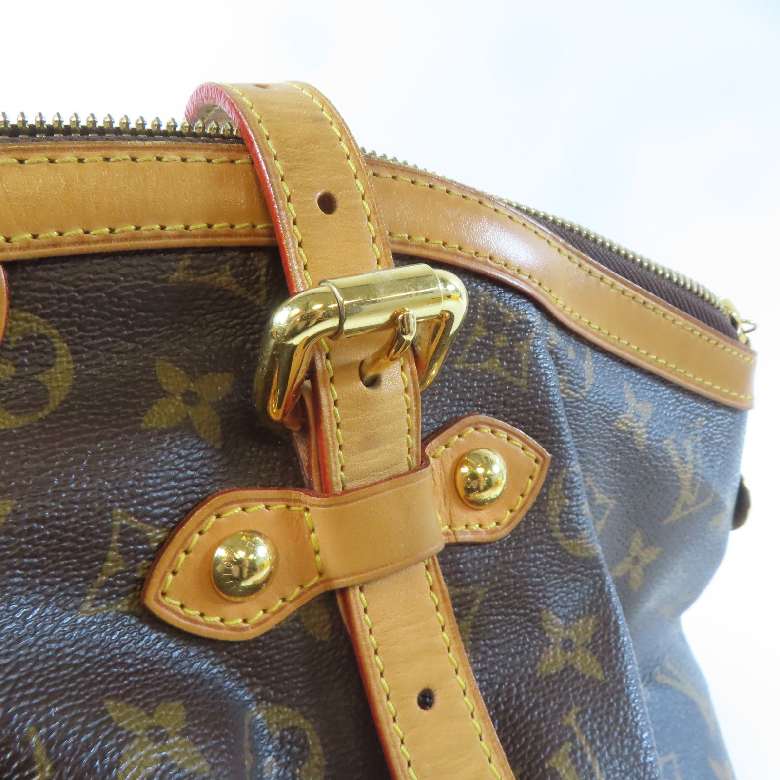LOUIS VUITTON Monogram Tivoli GM金扣手挽袋啡色