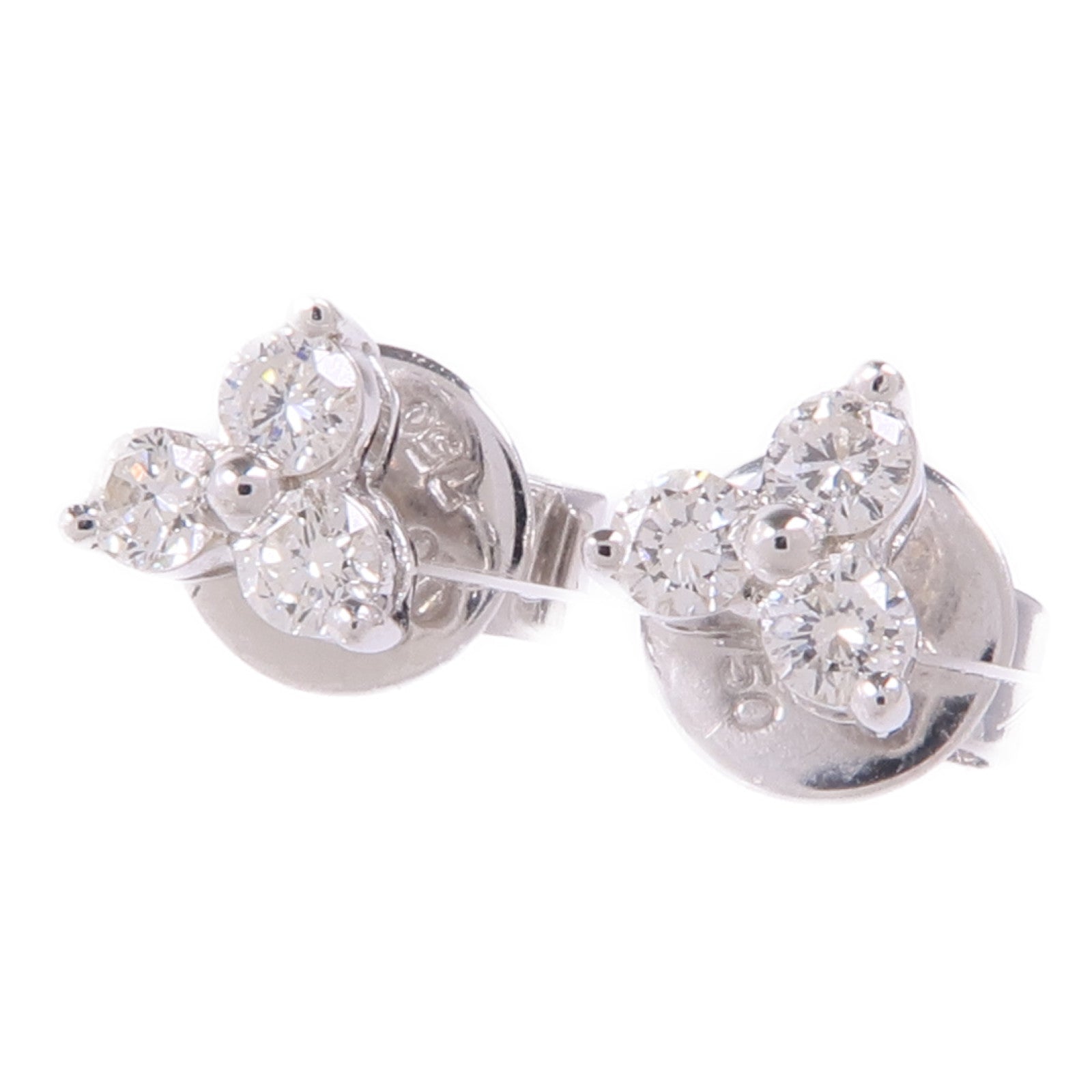 JEWELRY 18K白金Diamond Earrings鑽石耳環