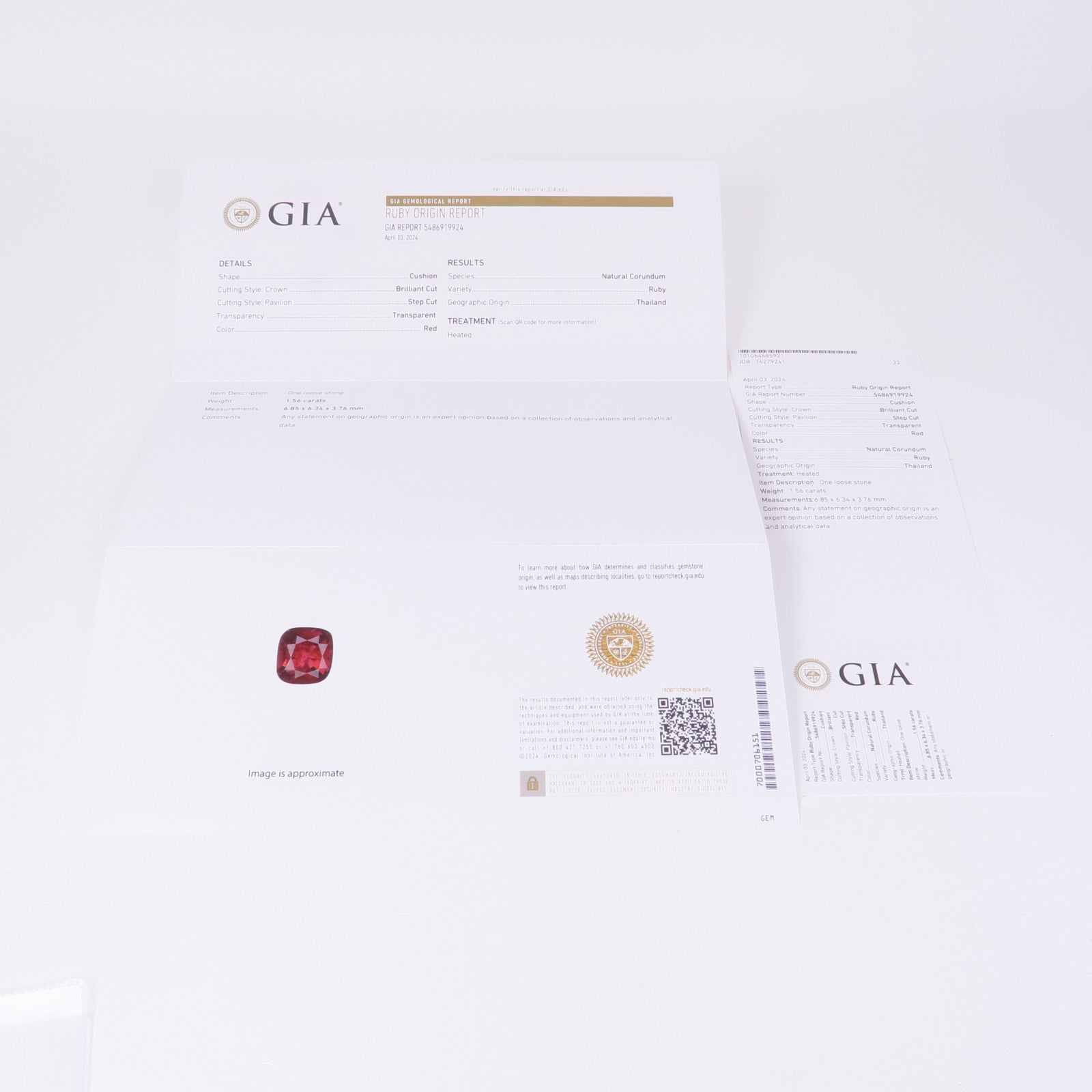 JEWELRY PT900鉑金Ruby/Diamond Ring紅寶石/鑽石戒指US#7.25