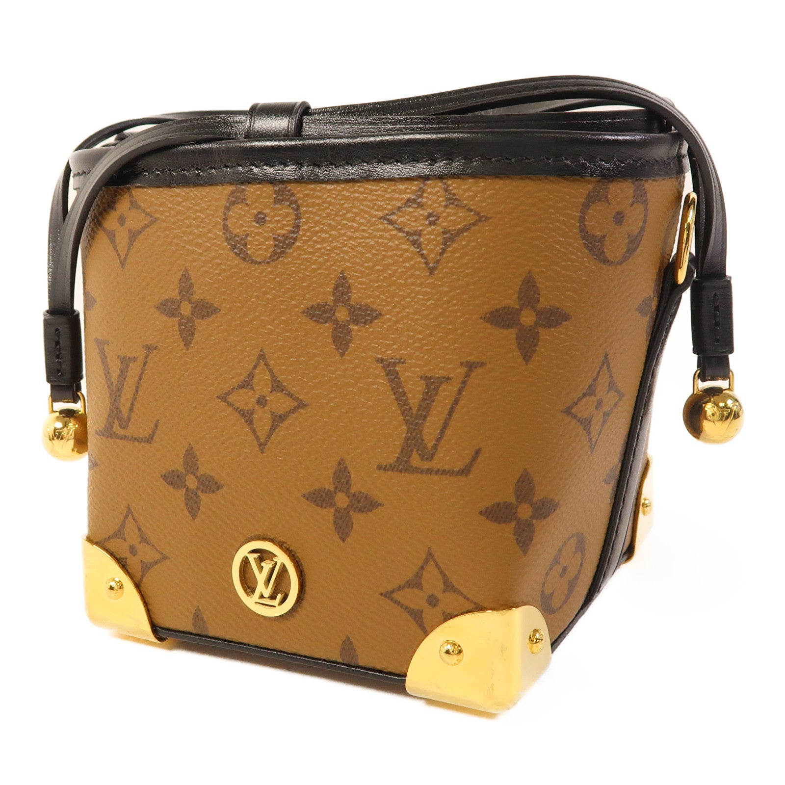 LOUIS VUITTON Monogram Reverse Noe Purse金扣肩背袋