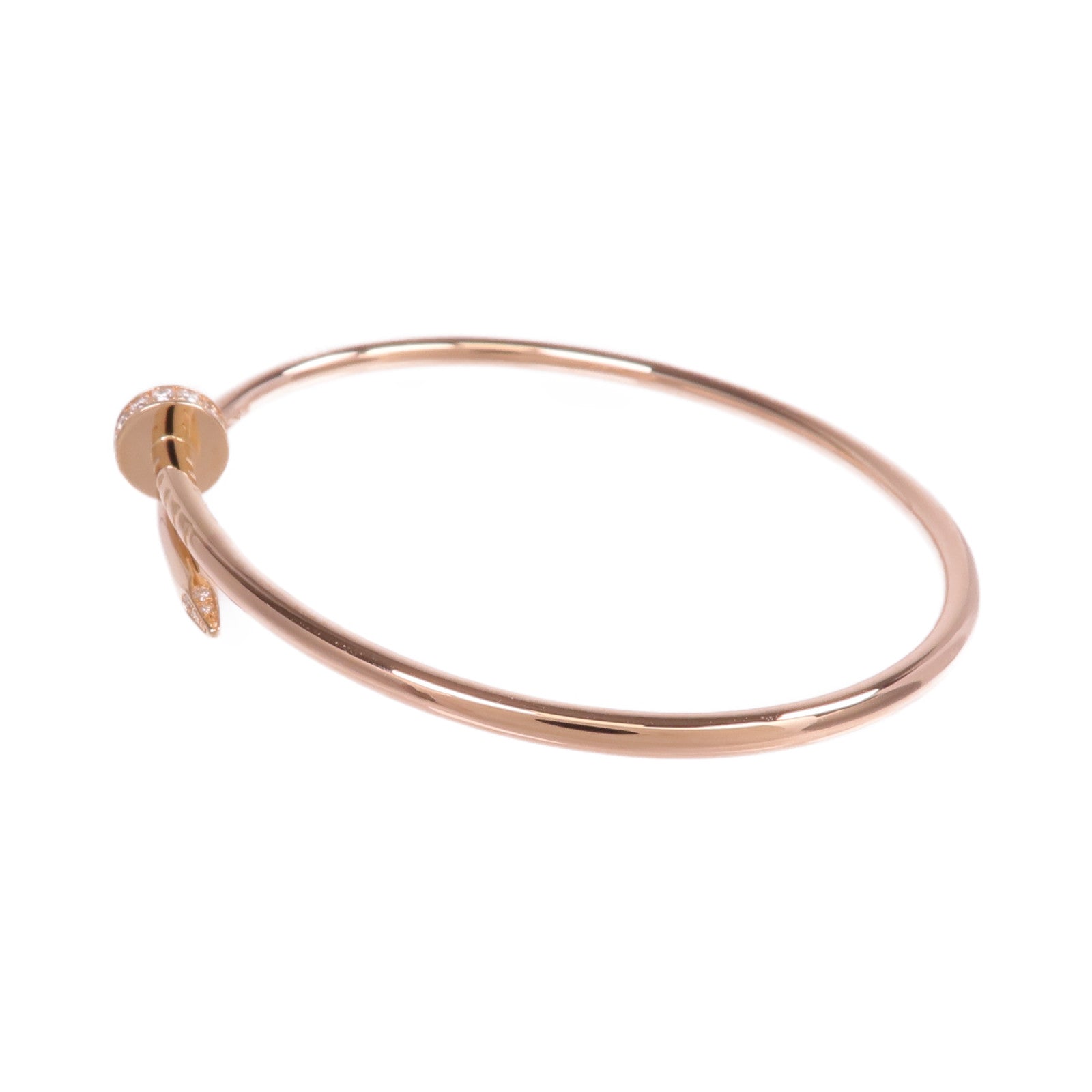 CARTIER 18K玫瑰金Juste un Clou Small Model鑽石手鐲Cartier#16