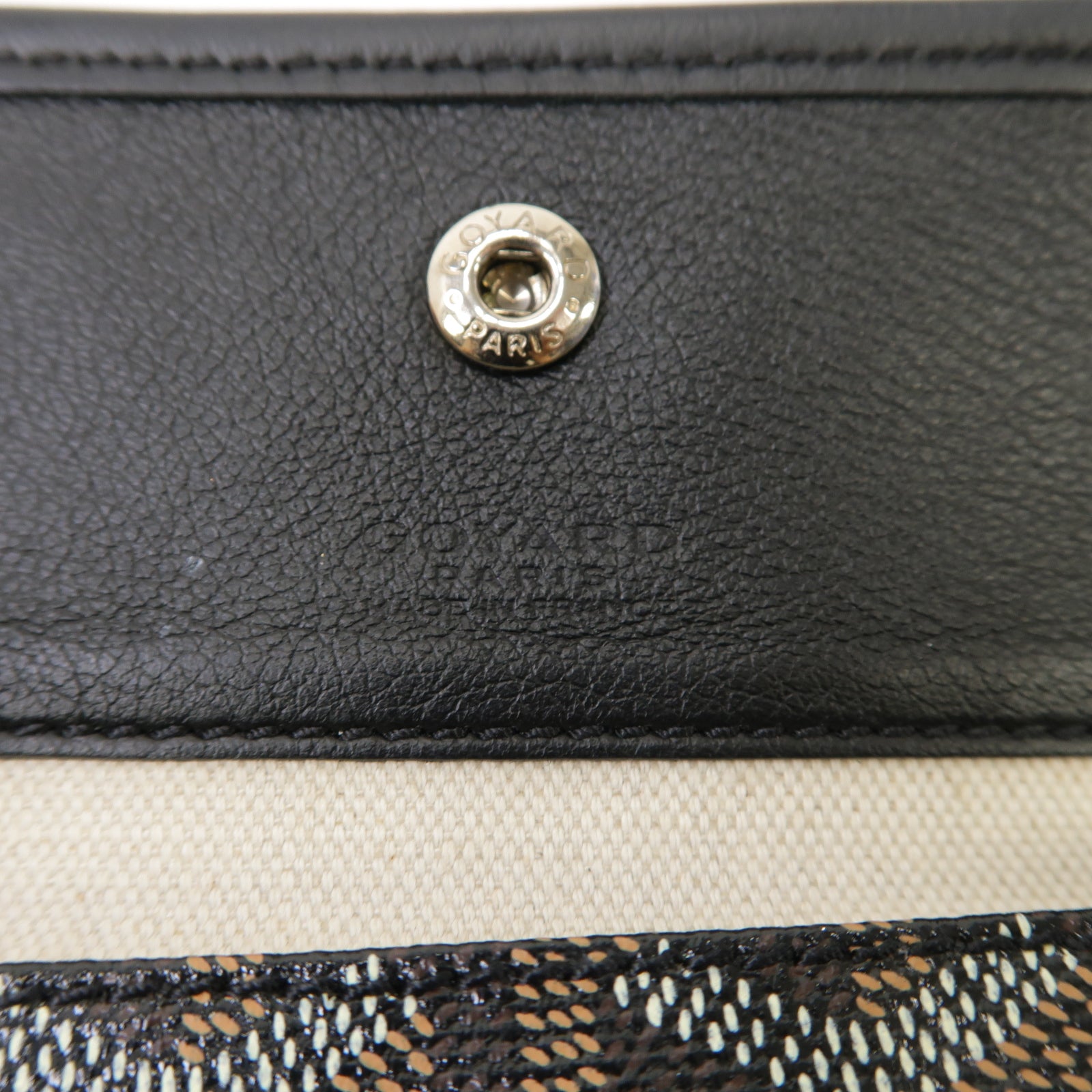 GOYARD 塗層帆布/皮革Saint Louis手挽袋黑色/啡色