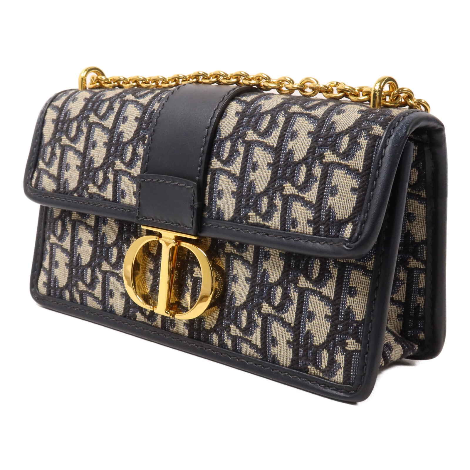 Dior 帆布30 Montaigne East-West With Chain鏈帶肩背袋