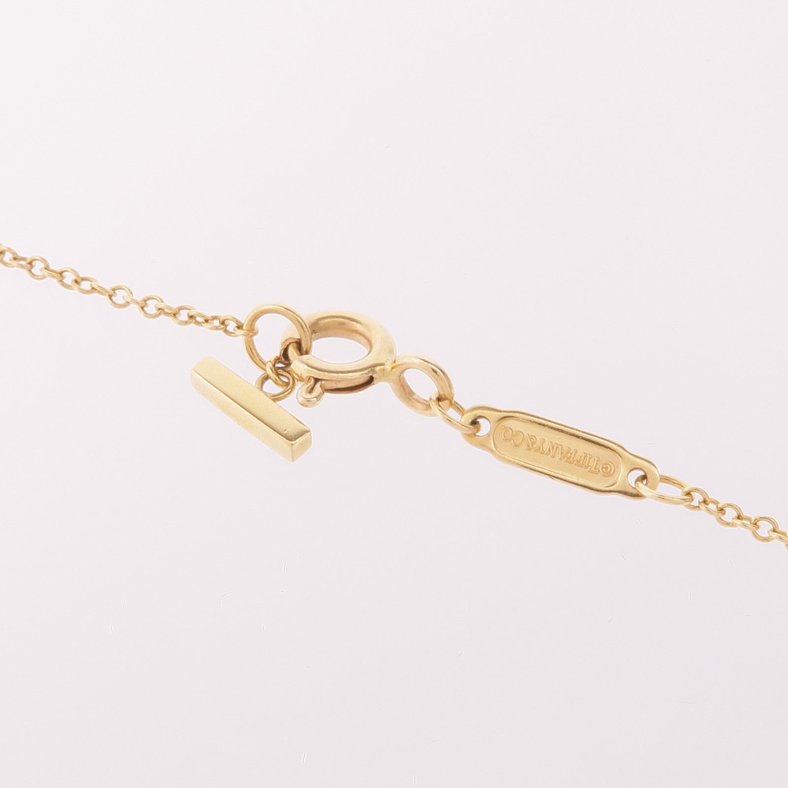 TIFFANY＆CO 18K黃金T Smile Pendant項鍊