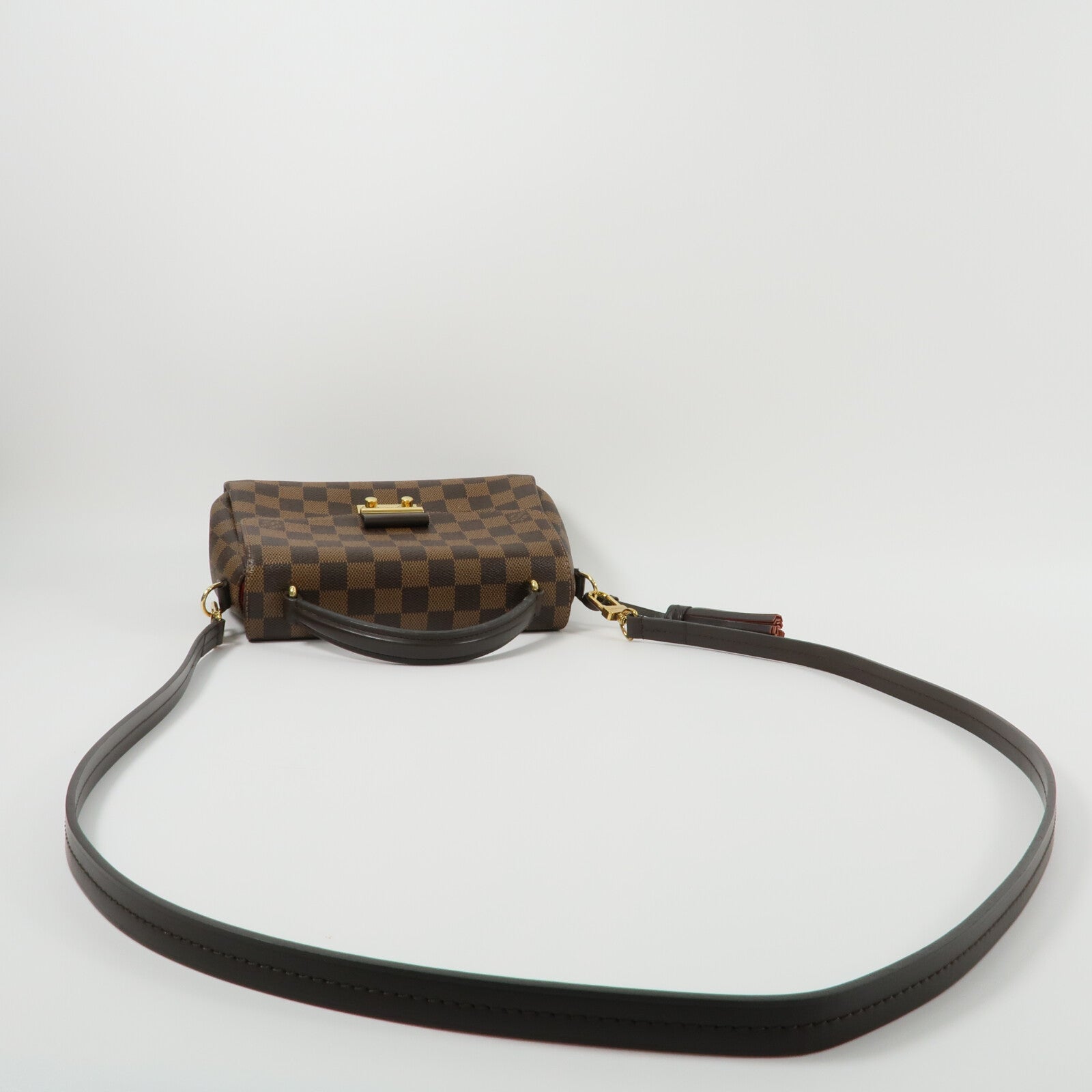 LOUIS VUITTON Damier Croisette手挽肩背兩用袋