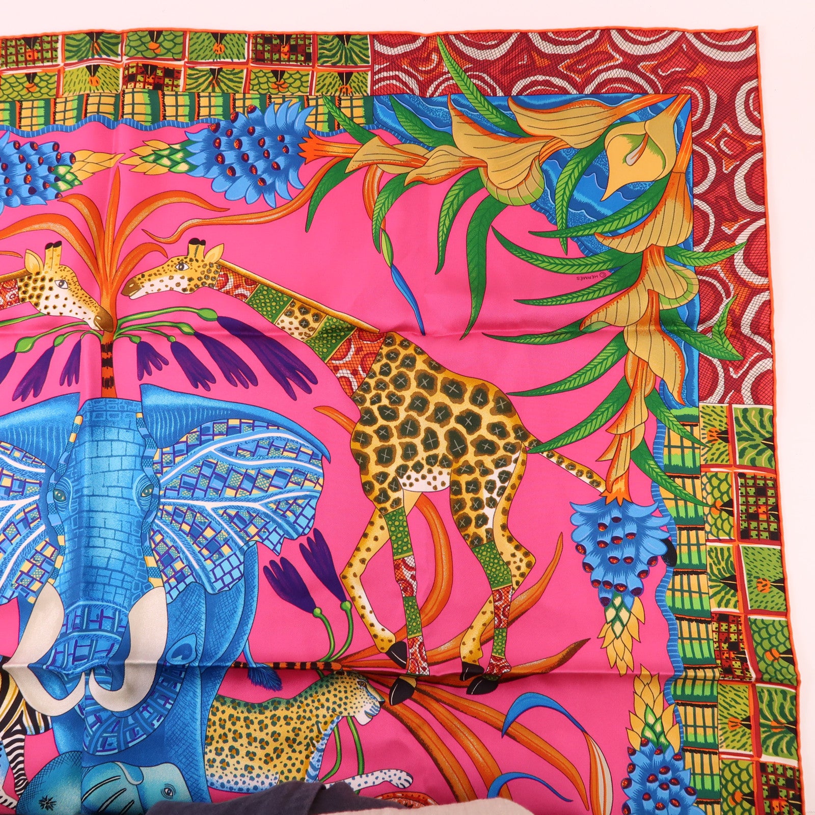 HERMES 絲質Scarf 90X90絲巾