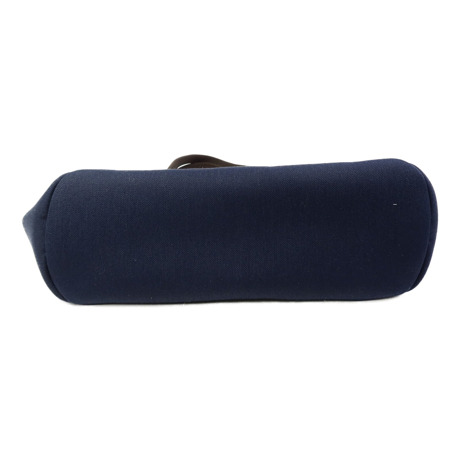 HERMES 帆布Grooming Bag銀扣手挽肩背兩用袋Blue