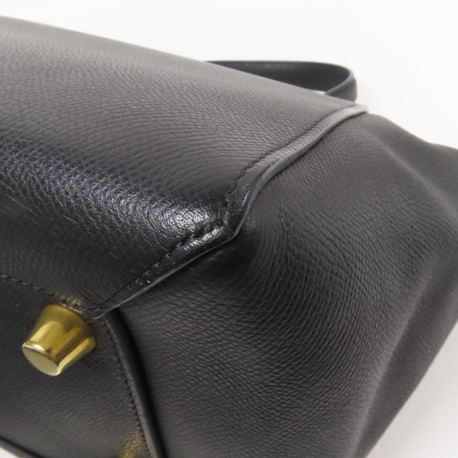 CELINE 牛皮皮革Mini Belt Bag金扣手挽肩背兩用袋