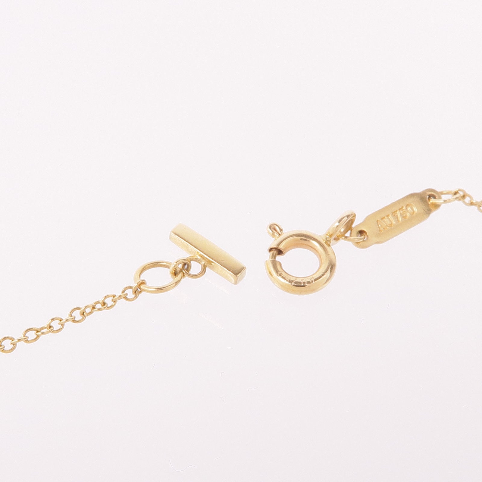 TIFFANY＆CO 18K黃金T Smile Pendant項鍊