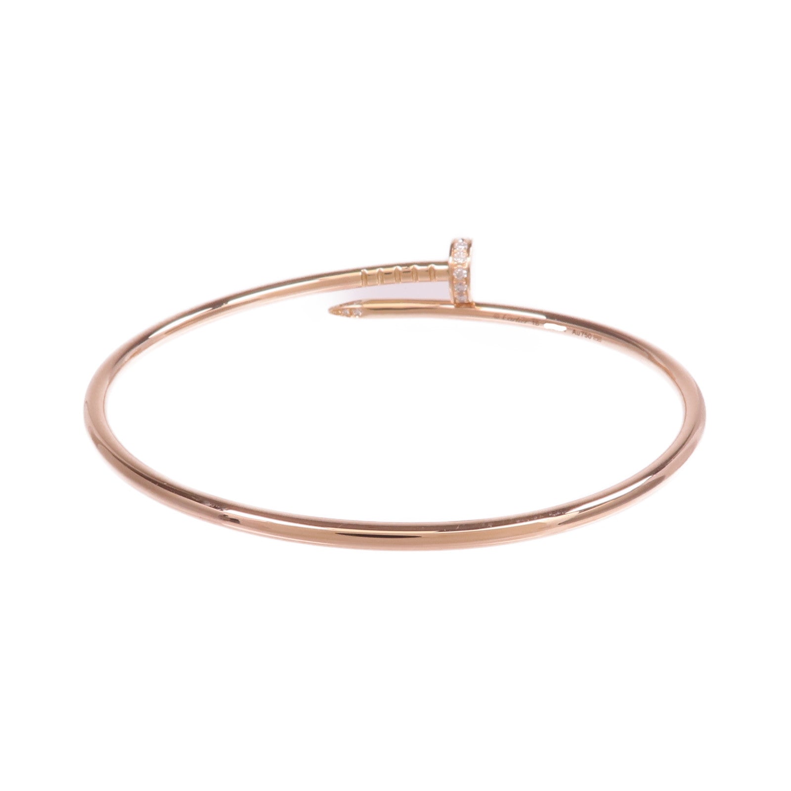 CARTIER 18K玫瑰金Juste un Clou Small Model鑽石手鐲Cartier#16
